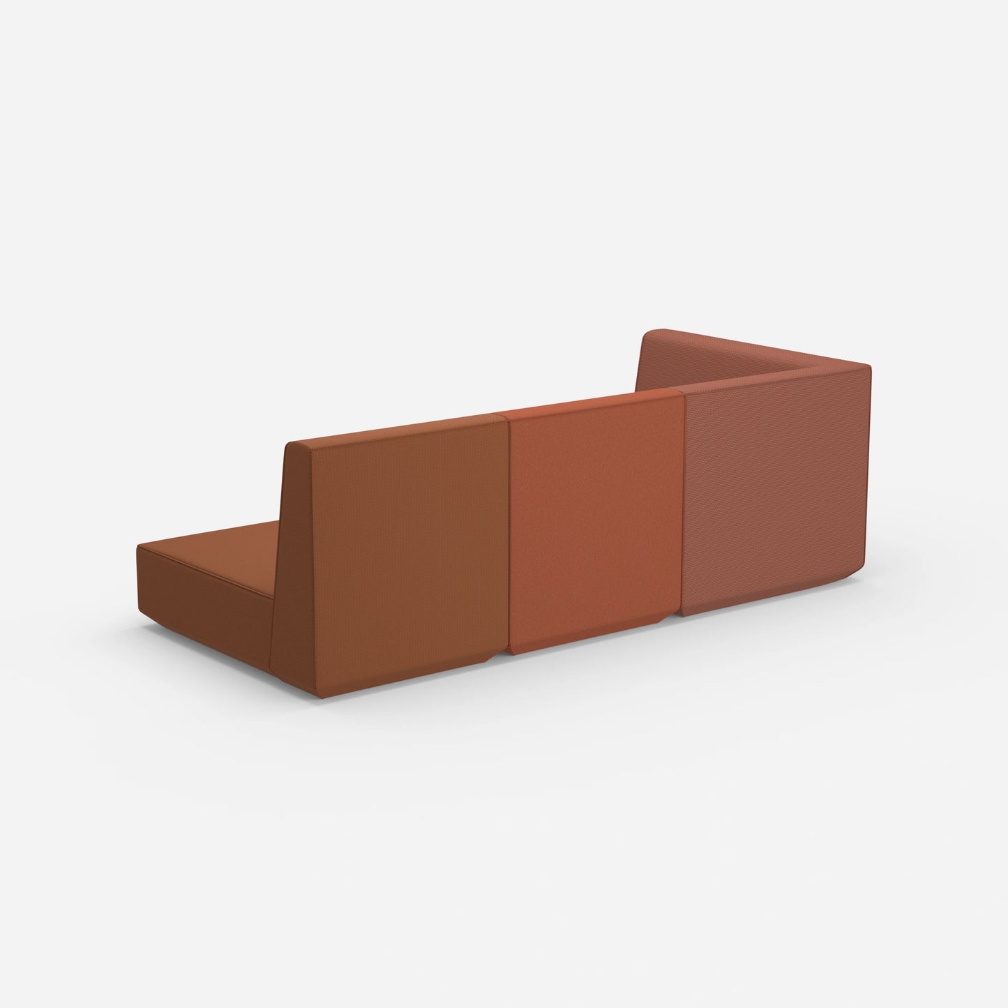 3 Sitzer Sofa mit Liegefunktion mit hoher Rückenlehne von hinten