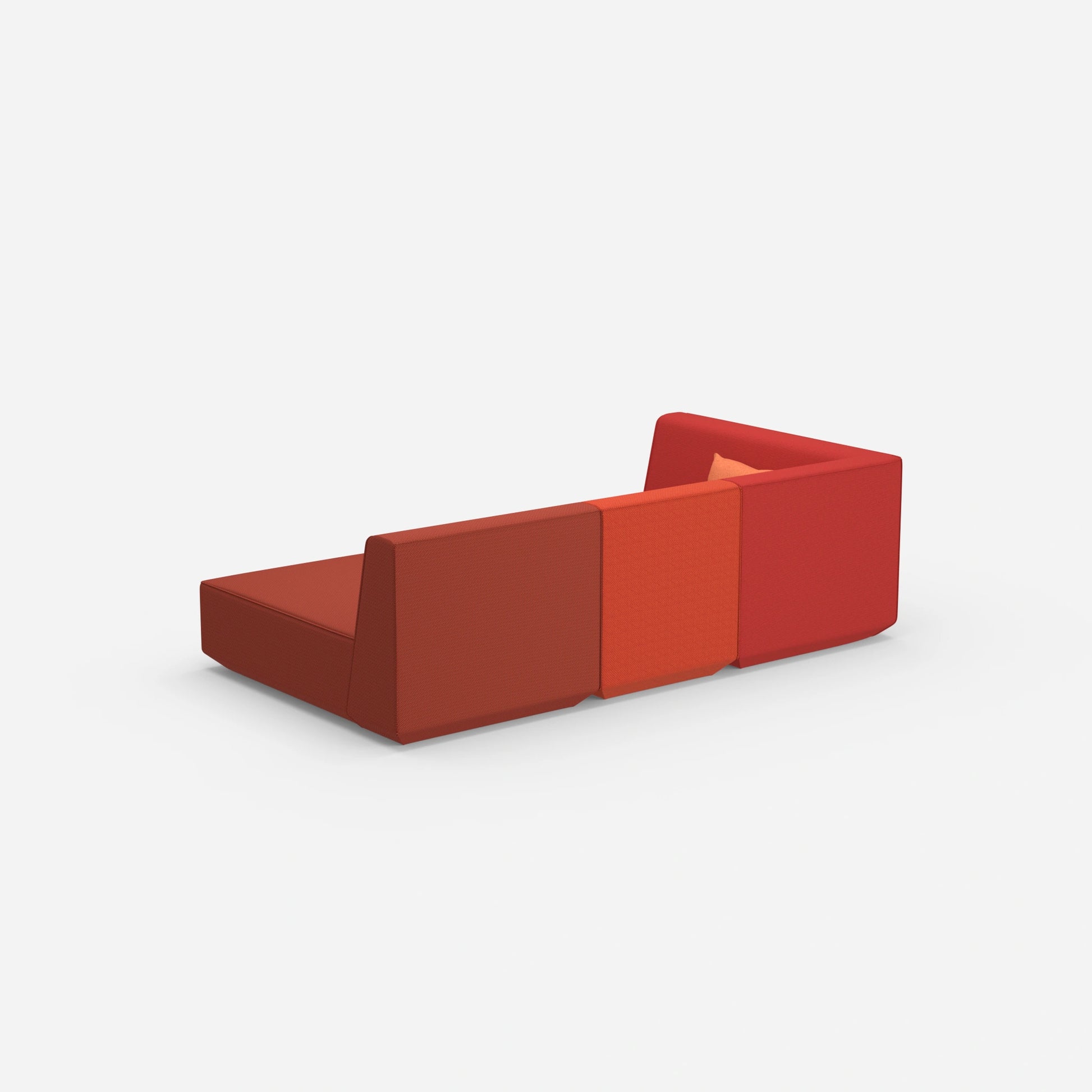 Canapé 3 places modulaire avec fonction de couchage par l'arrière