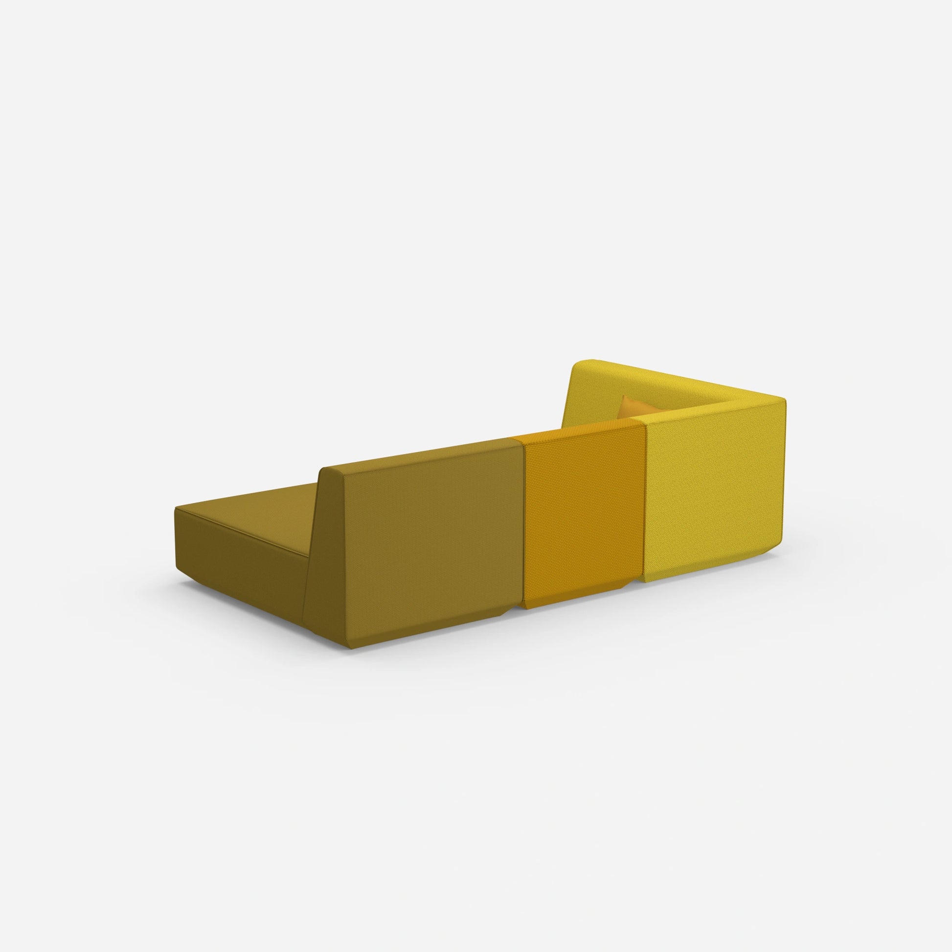 Canapé 3 places modulaire avec fonction de couchage par l'arrière