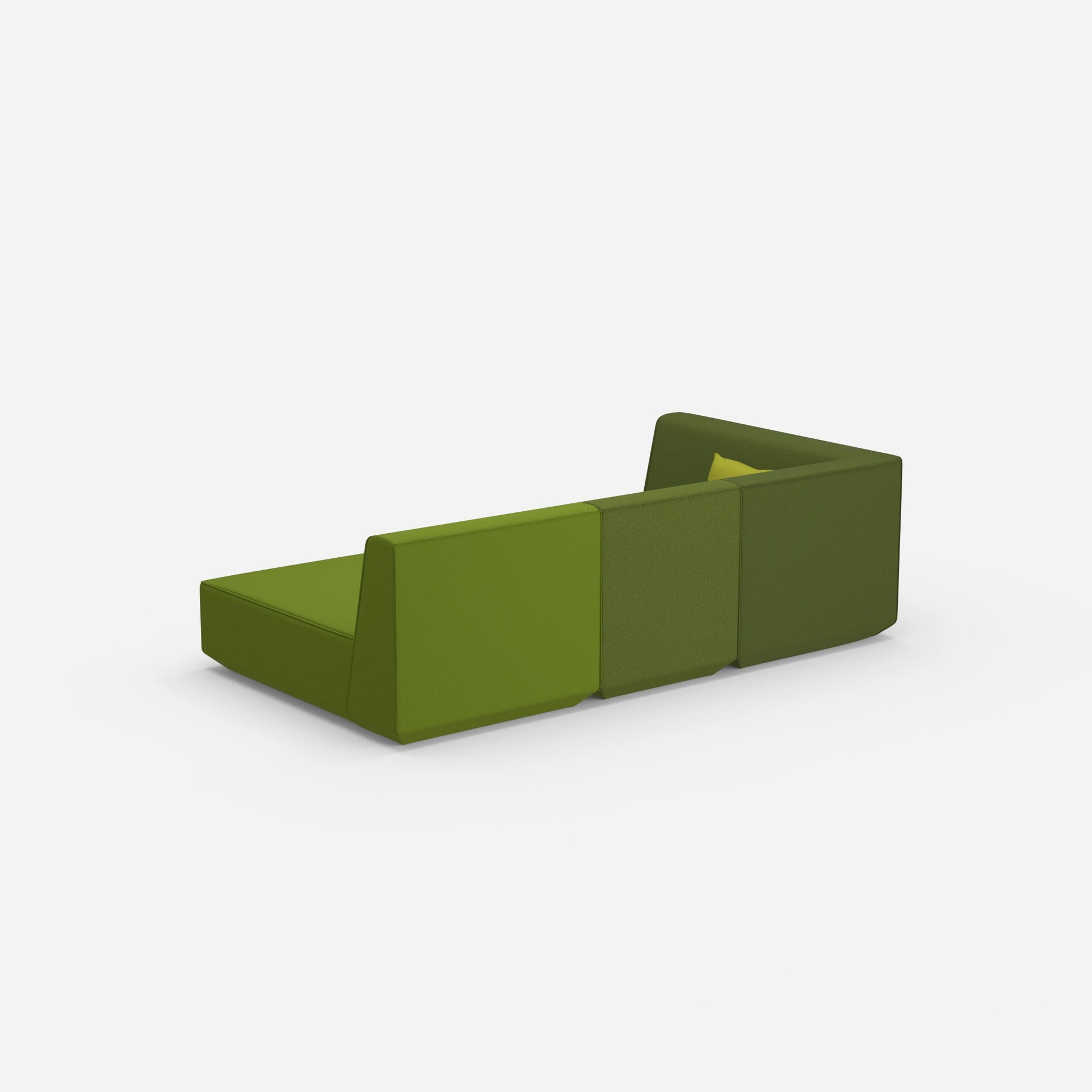 Canapé 3 places modulaire avec fonction de couchage par l'arrière