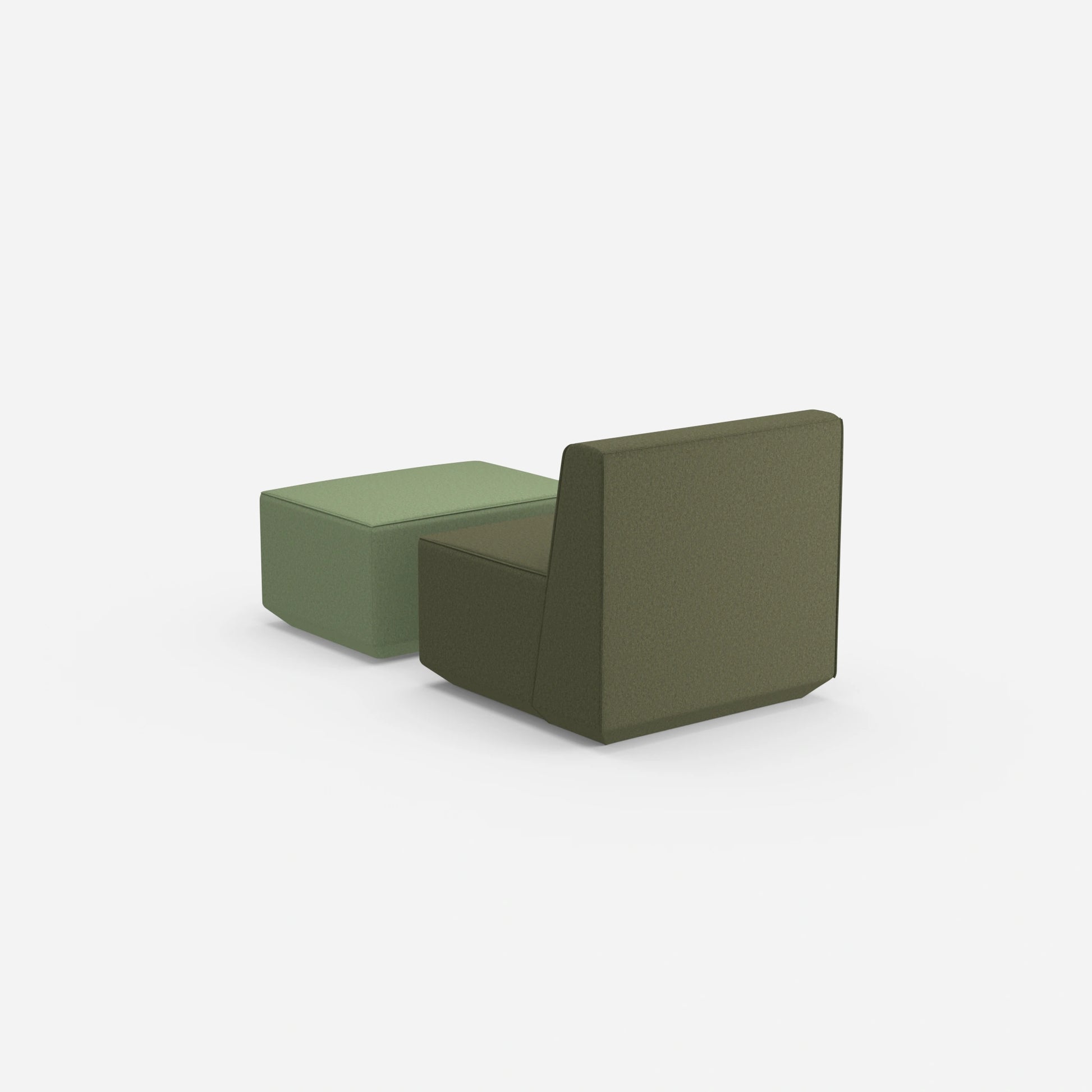 Bequemer Lesesessel von hinten