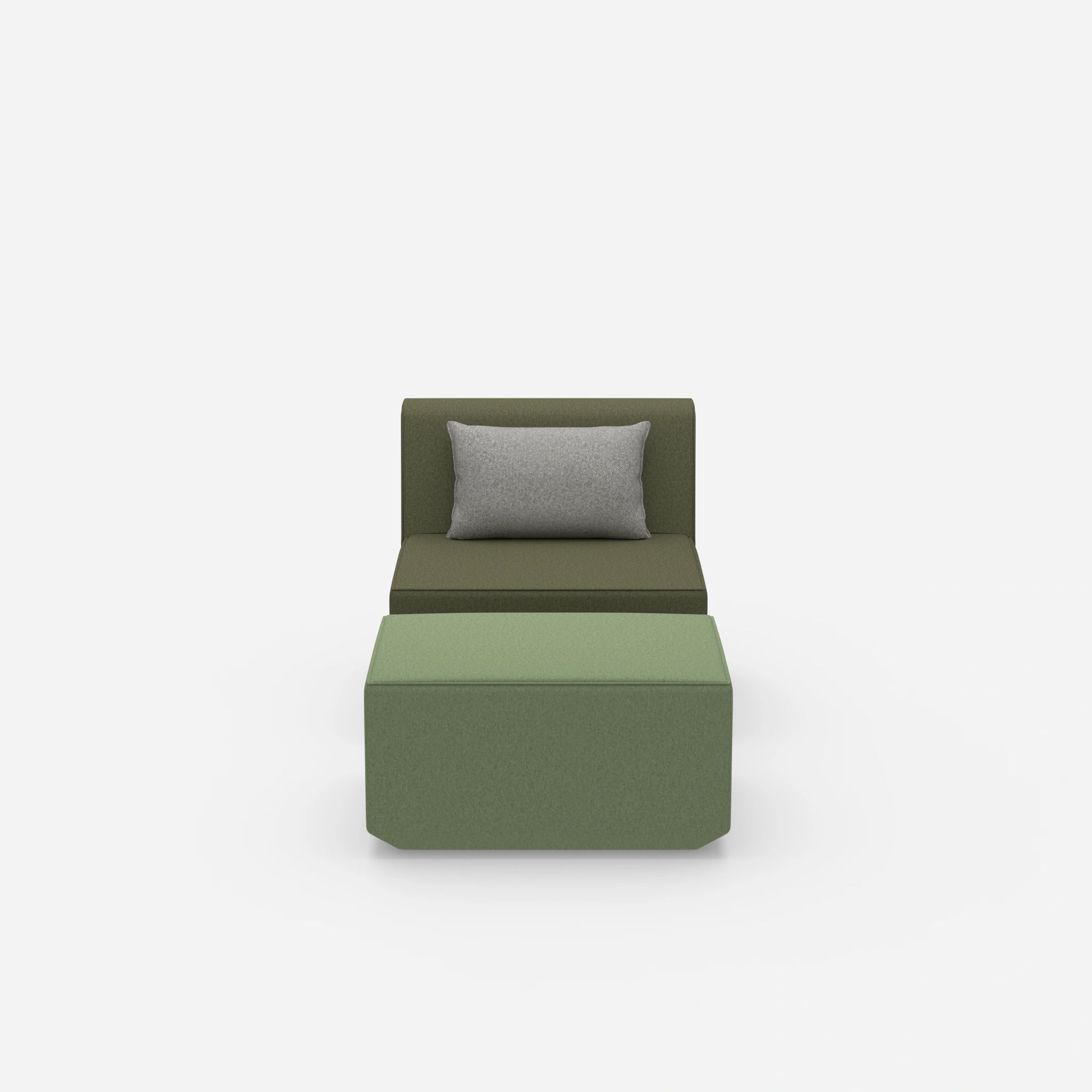 Bequemer Lesesessel von vorne