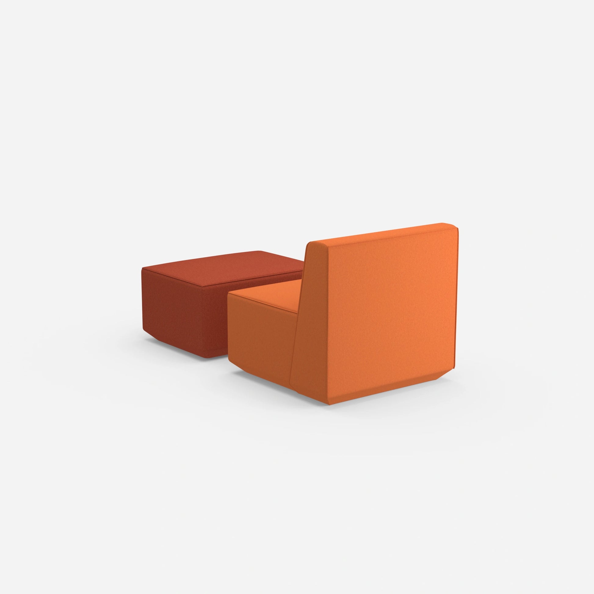 Bequemer Lesesessel von hinten