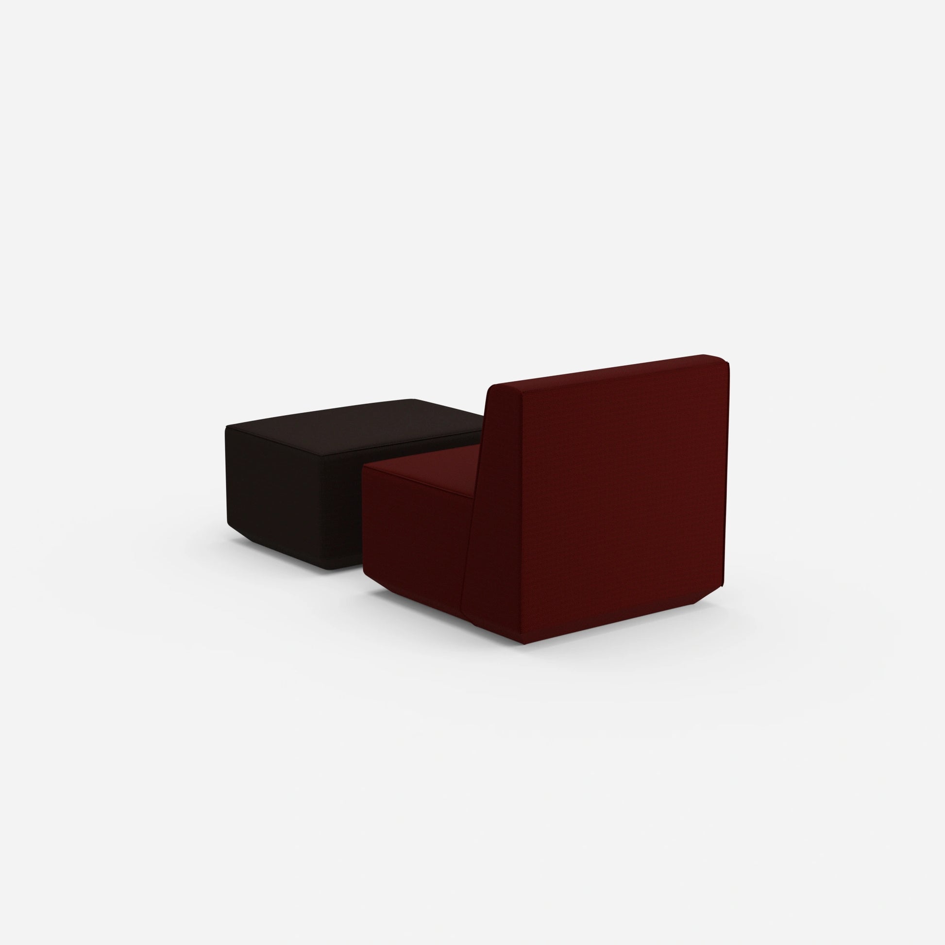 Bequemer Lesesessel von hinten