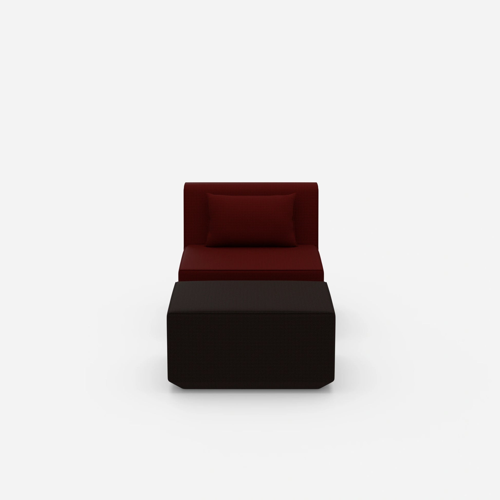 Bequemer Lesesessel von vorne