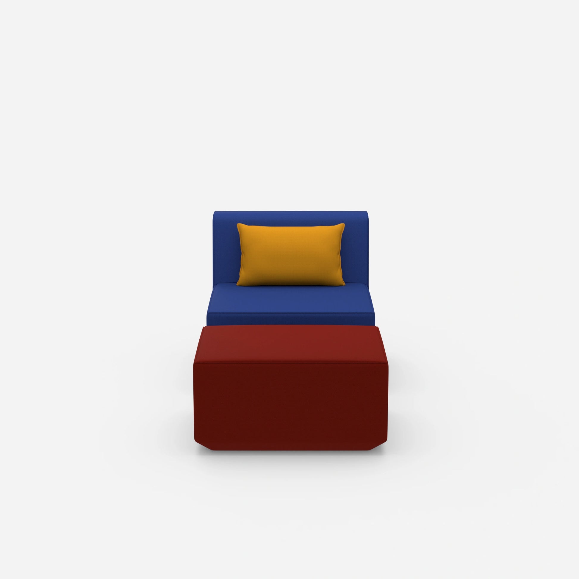 Bequemer Lesesessel von vorne