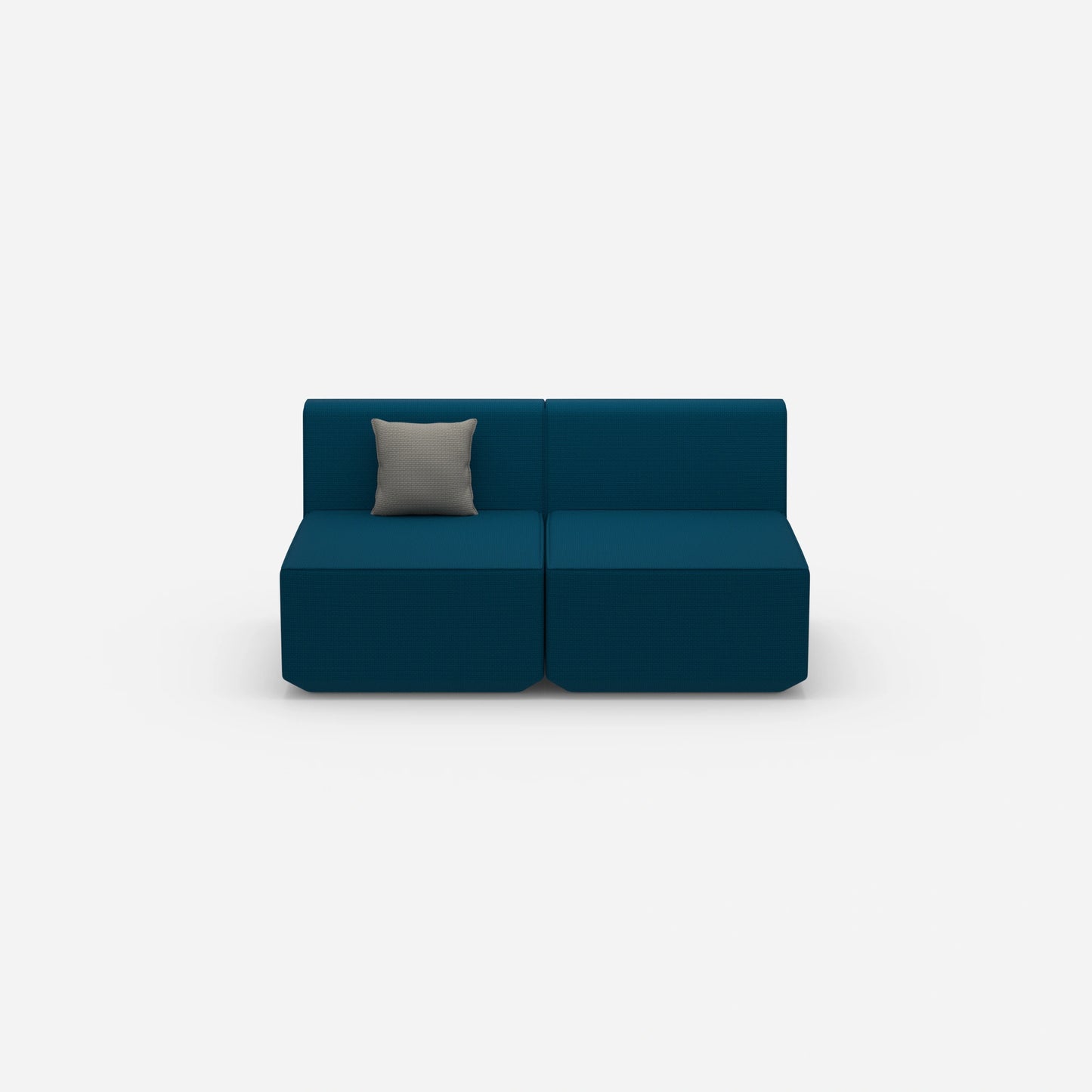 Buntes 2er Sofa von vorne