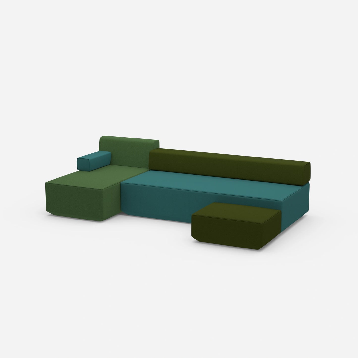 Couch 3 Sitzer mit Schlaffunktion von der Seite