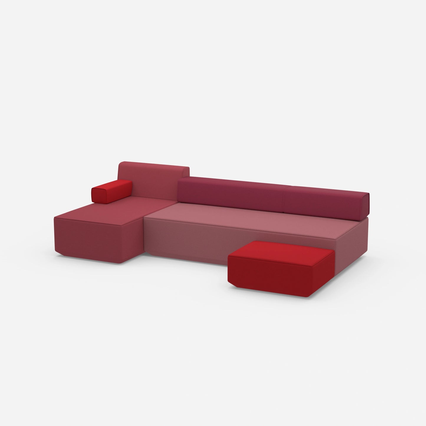 Couch 3 Sitzer mit Schlaffunktion von der Seite