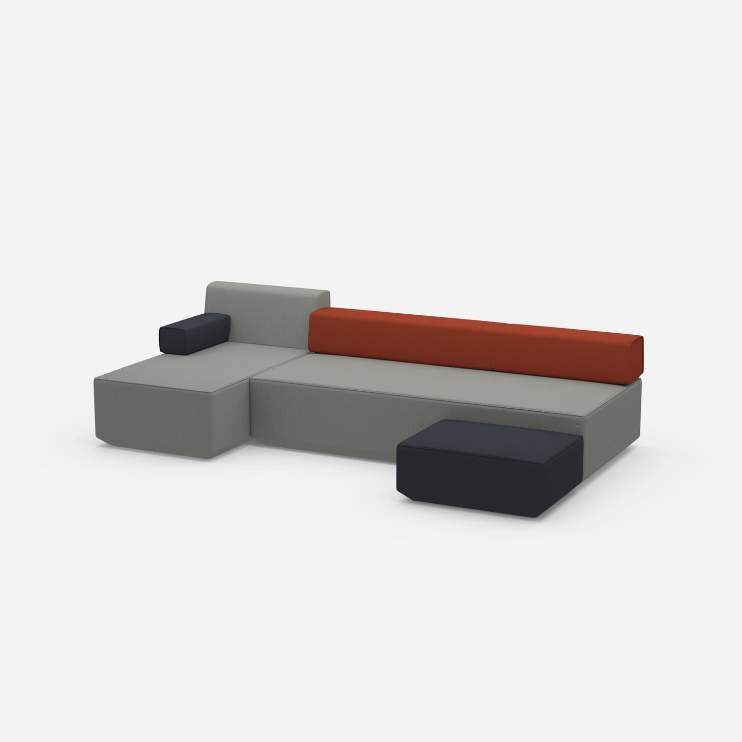 Couch 3 Sitzer mit Schlaffunktion von der Seite