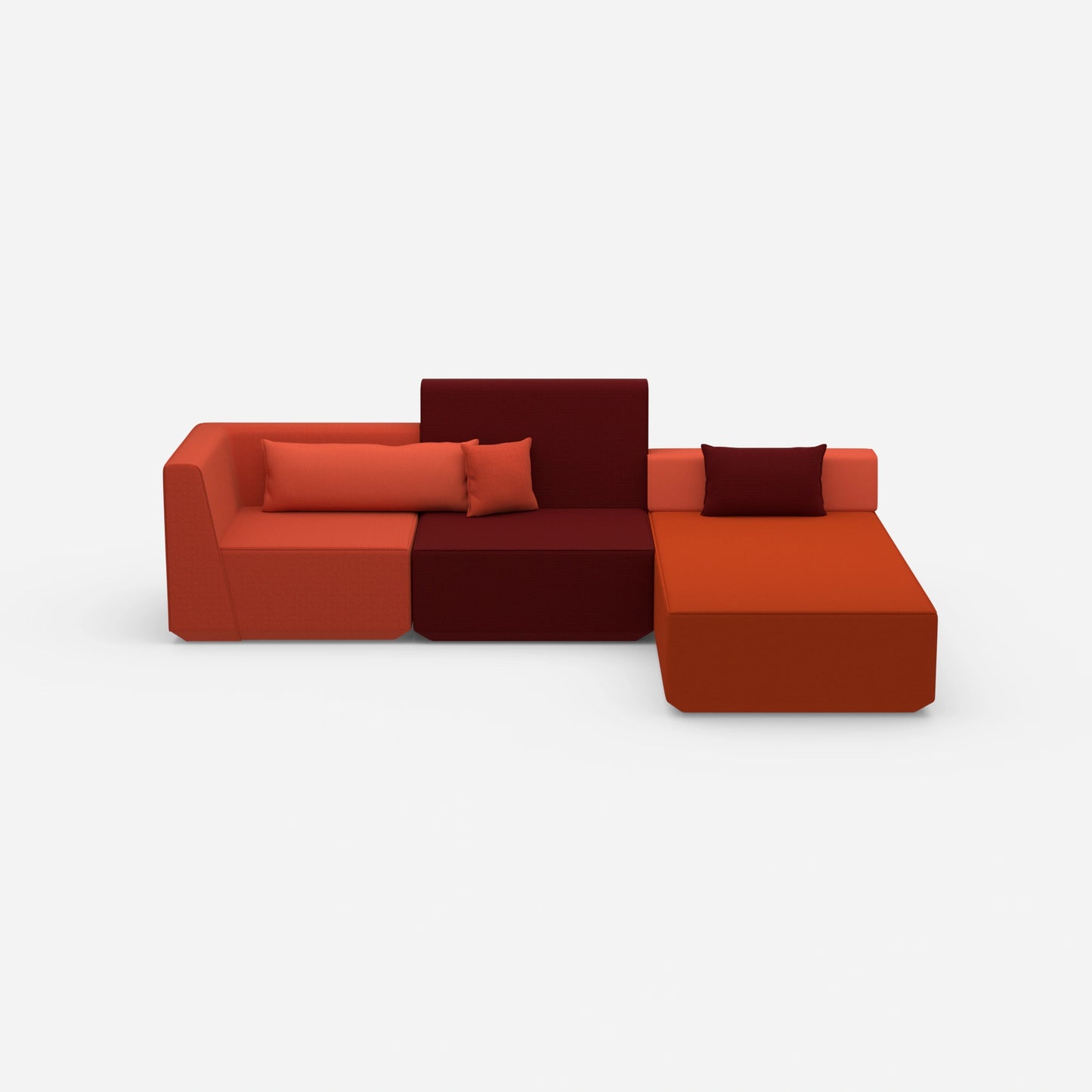 Couch mit Matratze von vorne