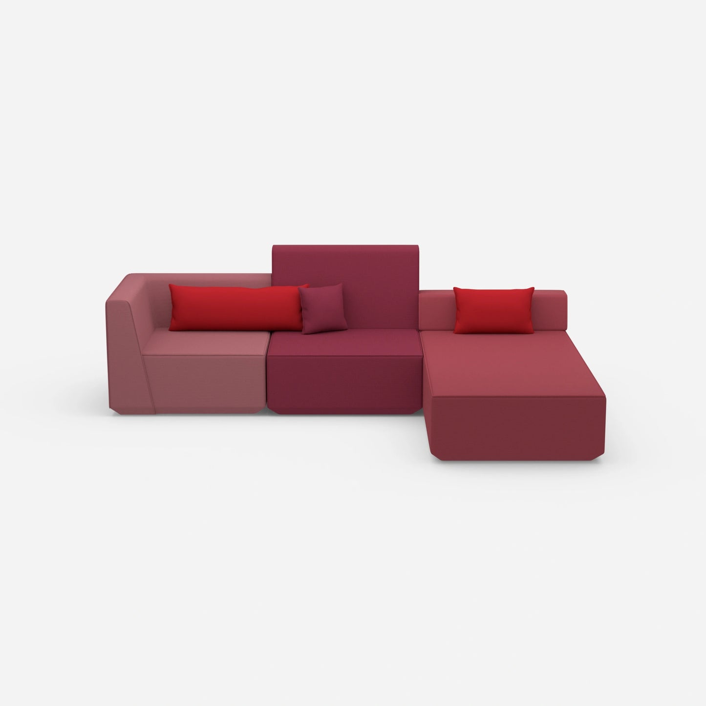 Couch mit Matratze von vorne