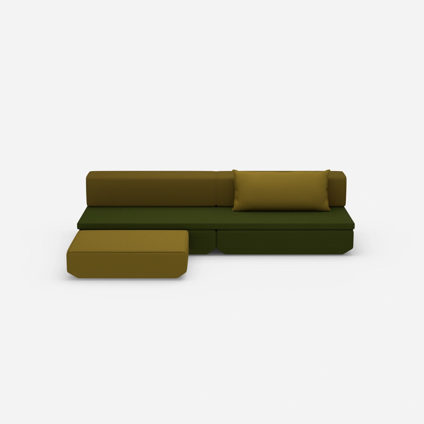 Couch mit Schlaffunktion klein von vorne