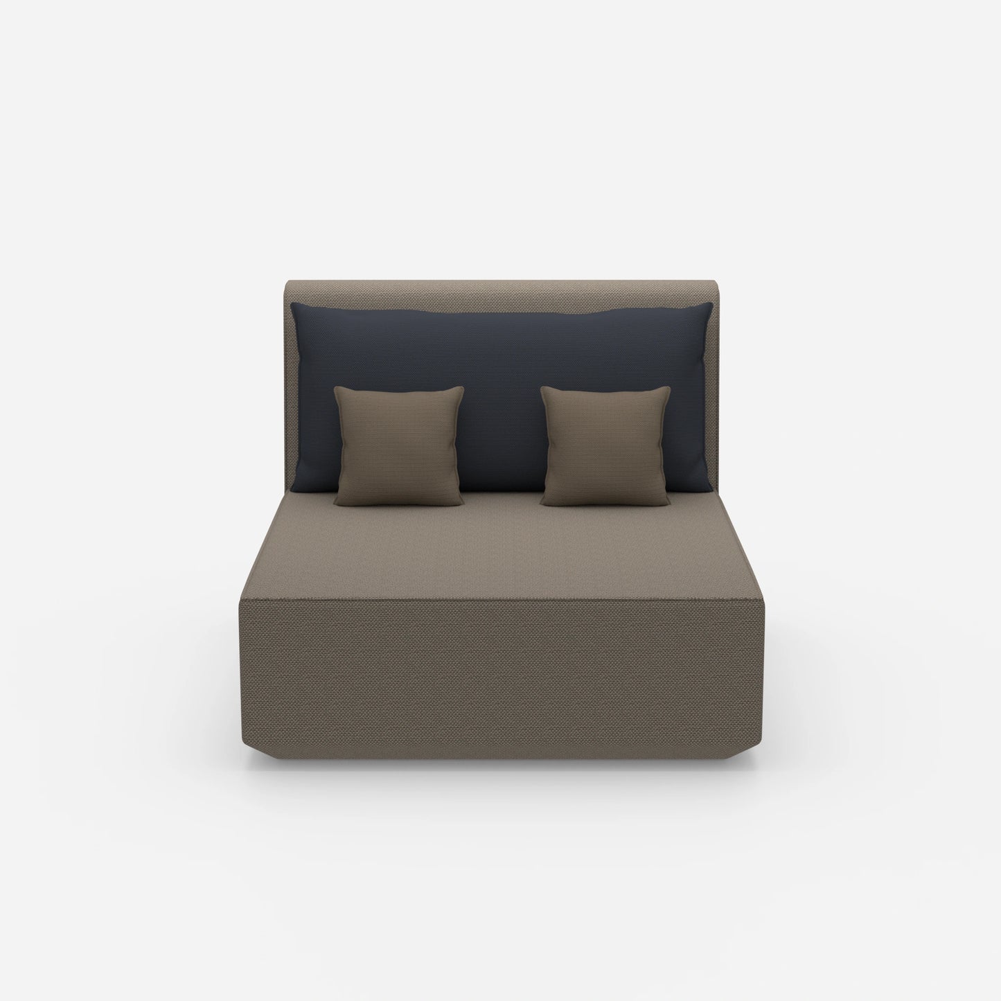 Doppelrecamiere 120 cm breit von vorne