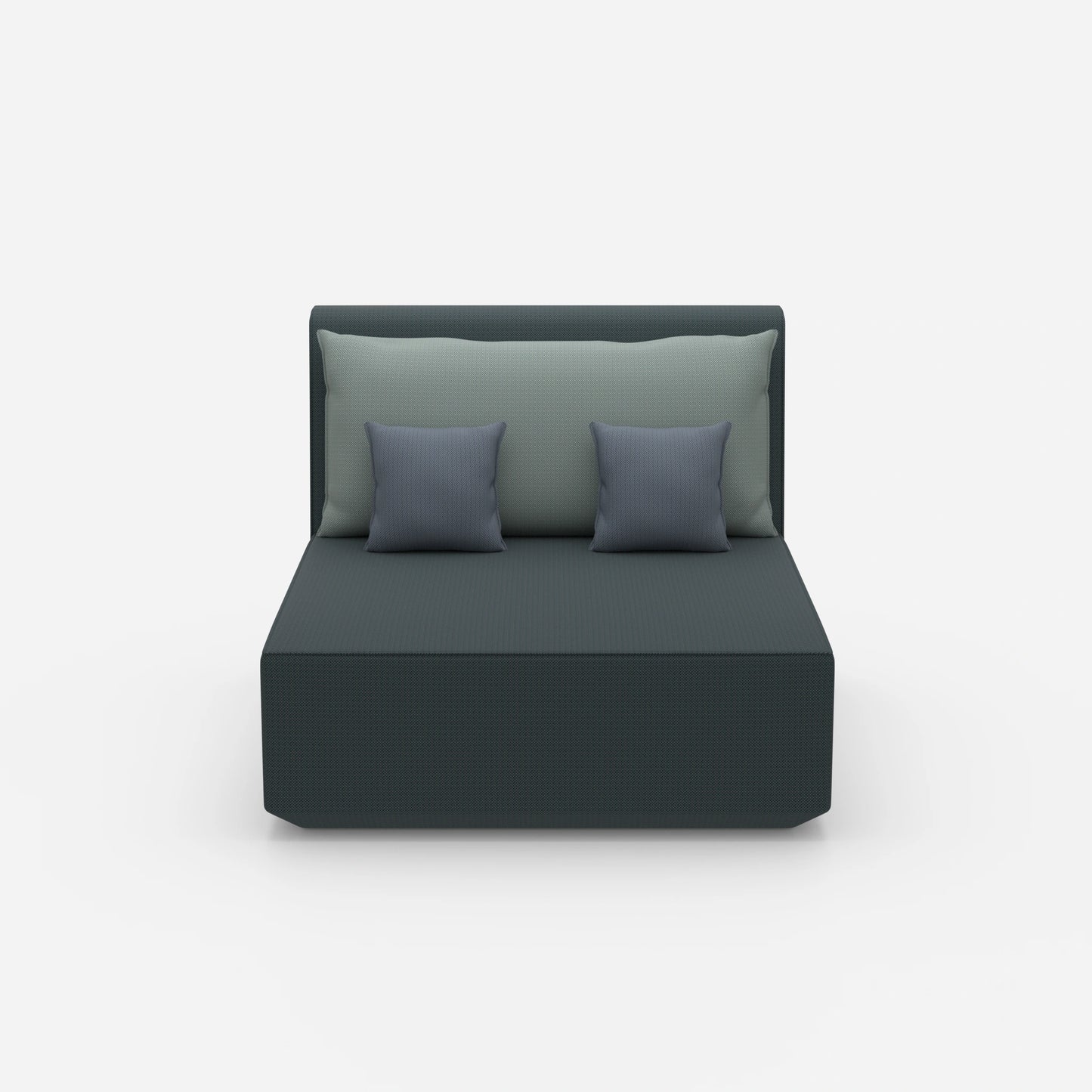 Doppelrecamiere 120 cm breit von vorne