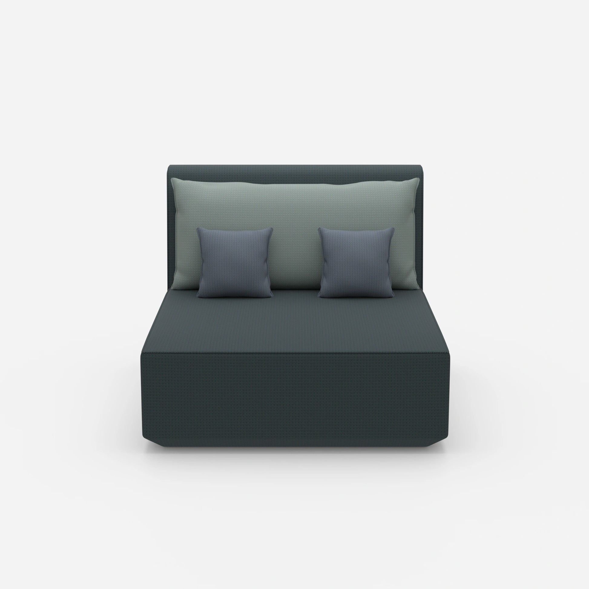 Doppelrecamiere 120 cm breit von vorne