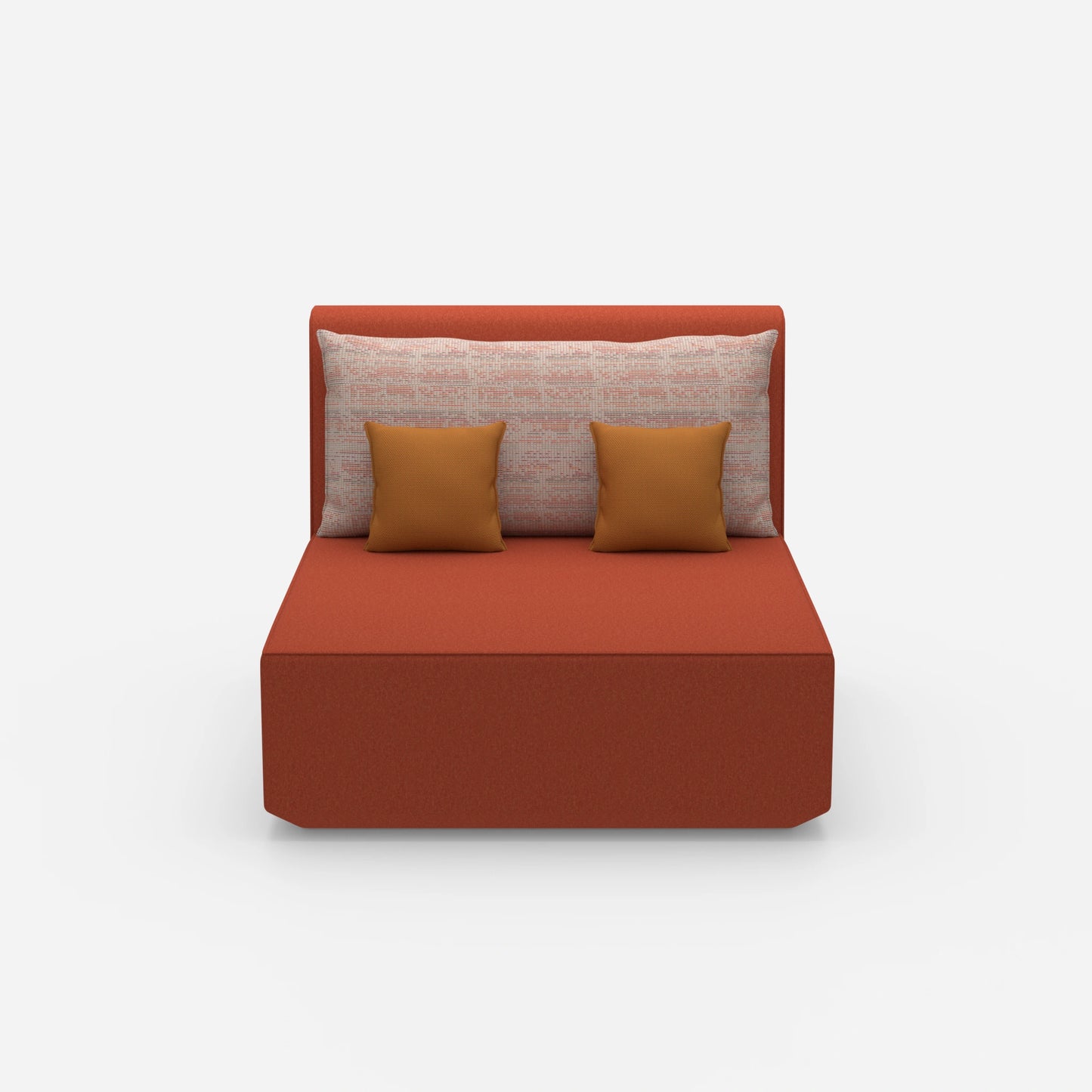 Doppelrecamiere 120 cm breit von vorne