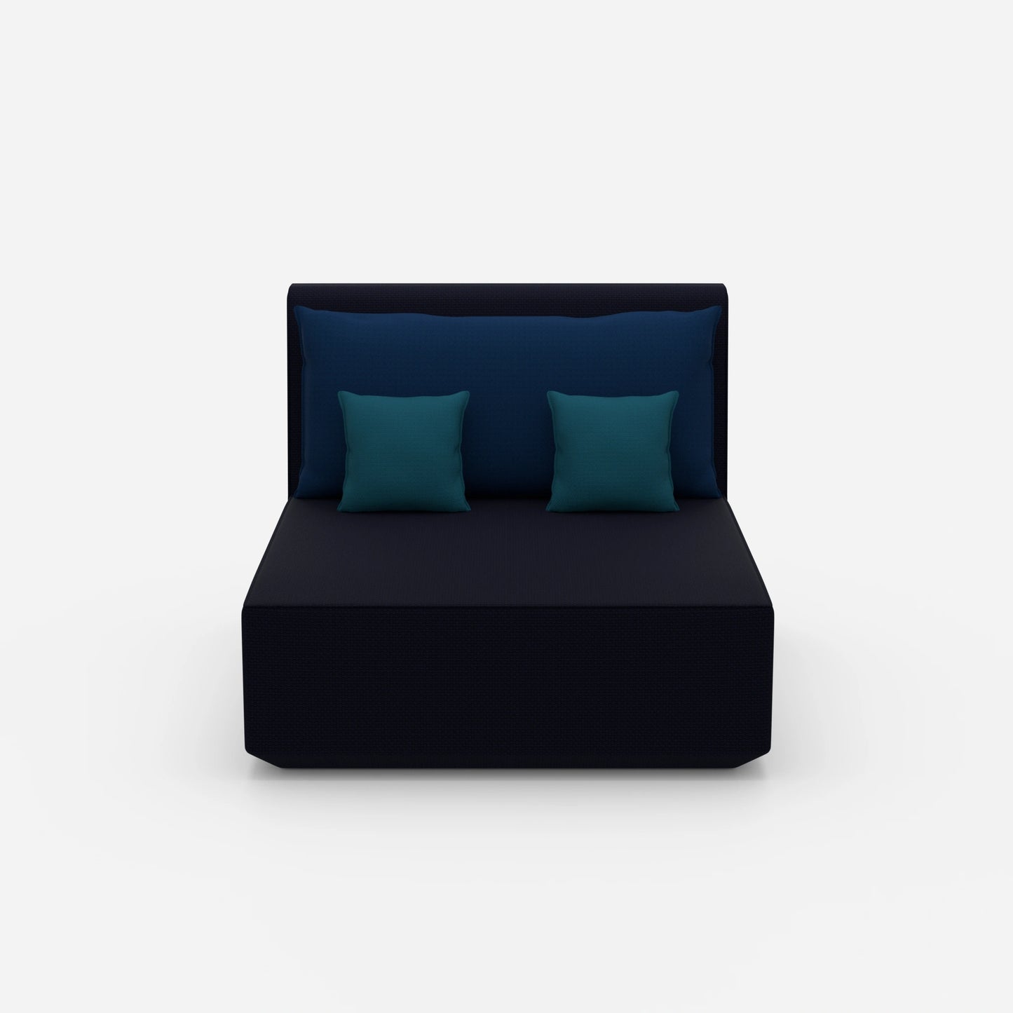 Doppelrecamiere 120 cm breit von vorne