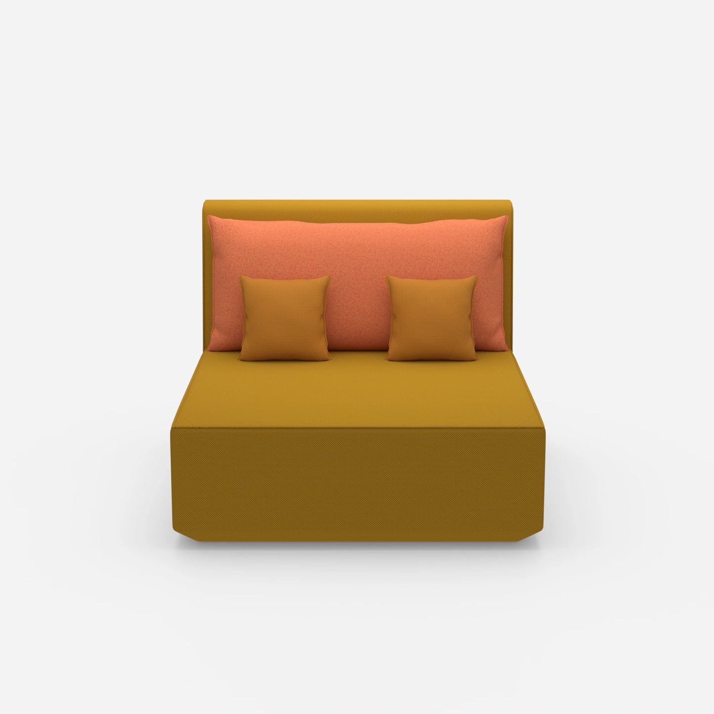 Doppelrecamiere 120 cm breit von vorne