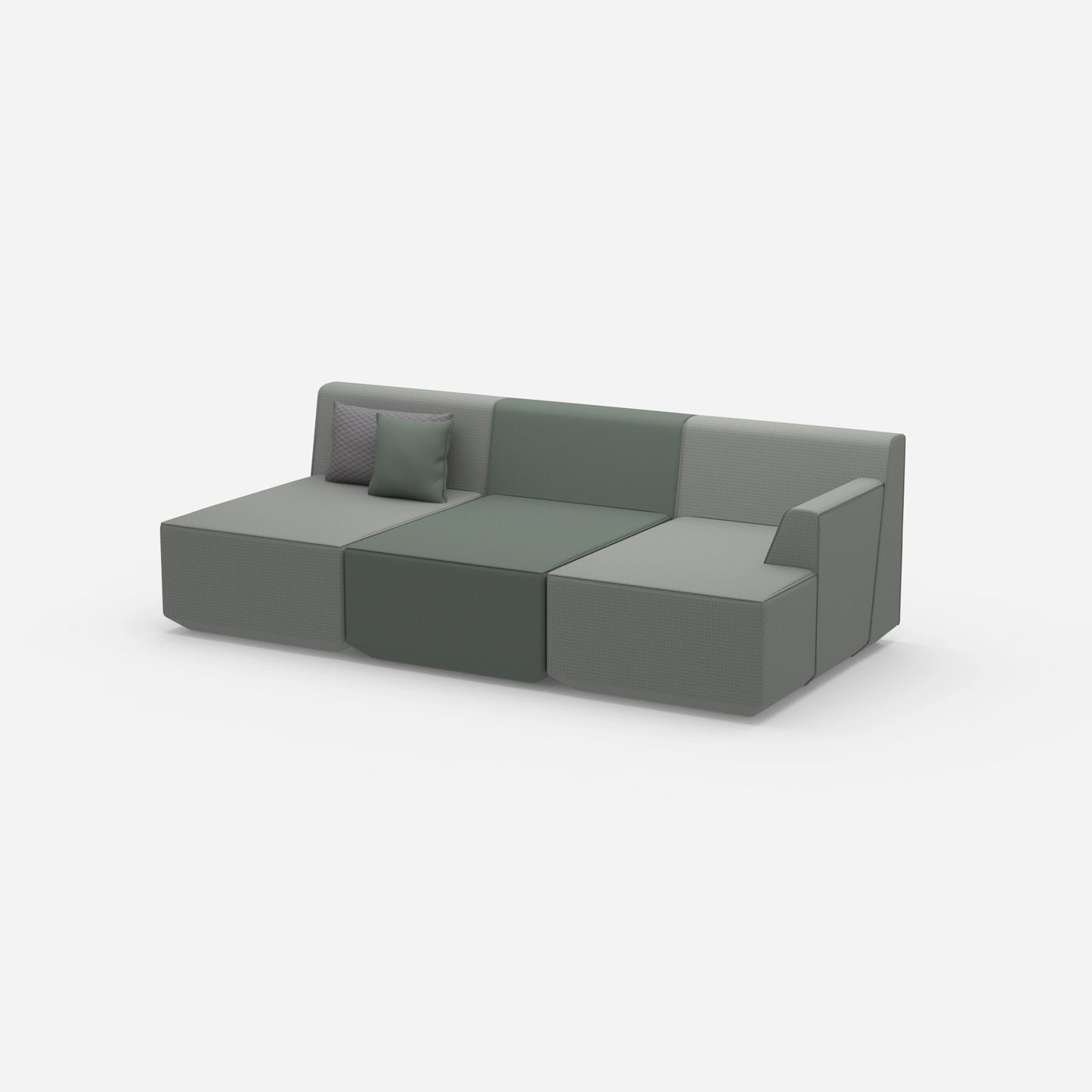 Dreisitzer Heimkino Sofa von der Seite