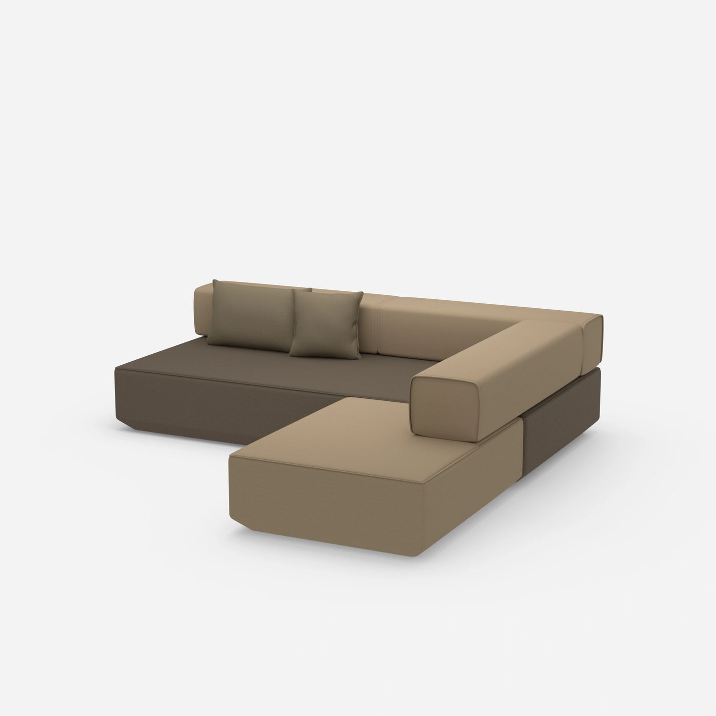 Eck Schlafcouch von der Seite