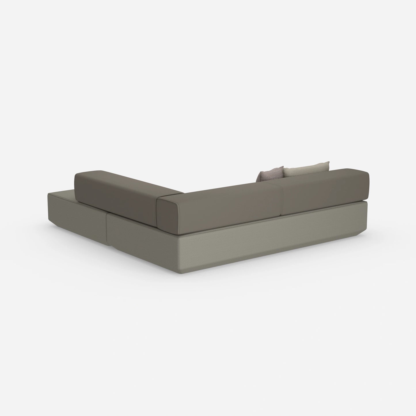 Eck Schlafcouch von hinten