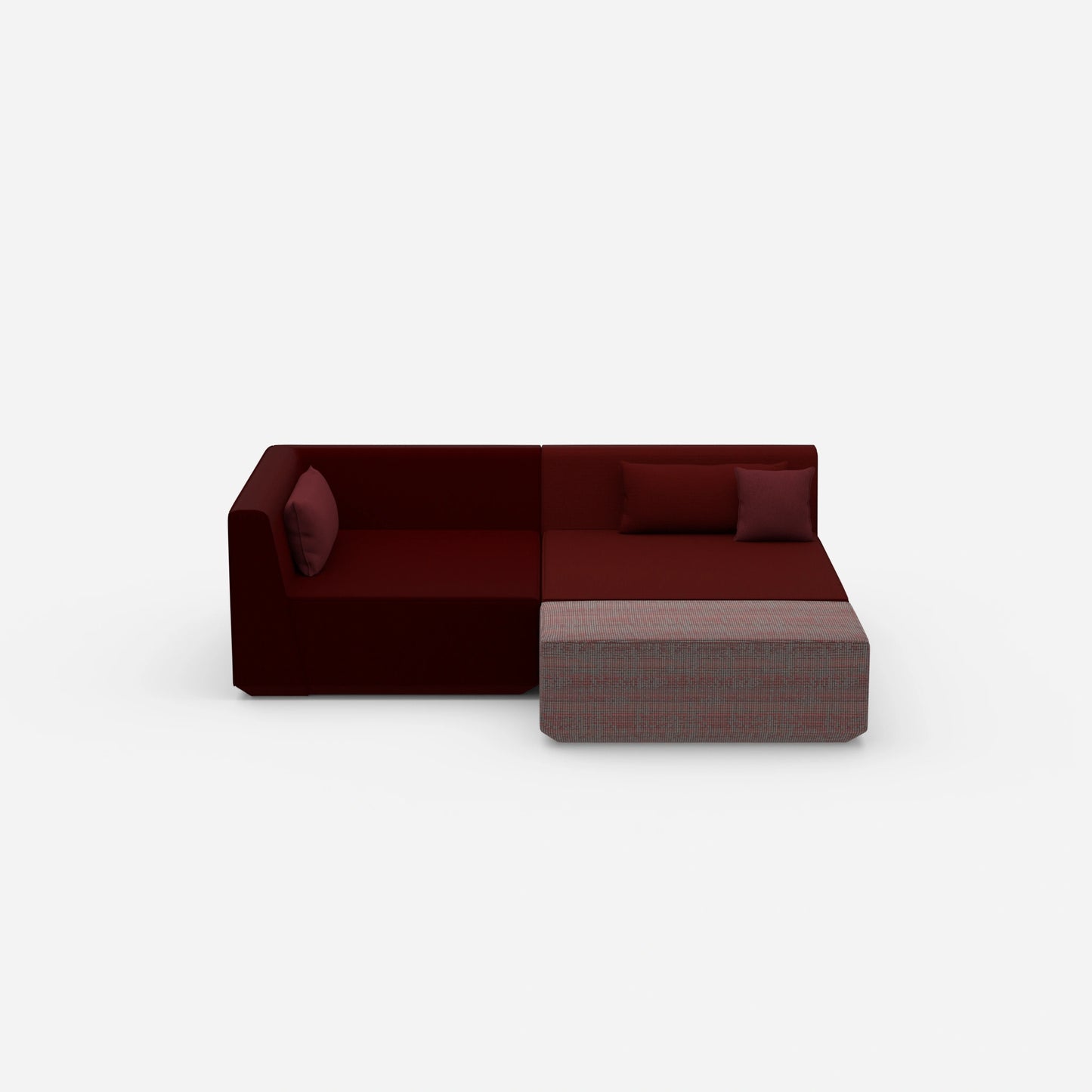Eckcouch tiefe Sitzfläche von vorne