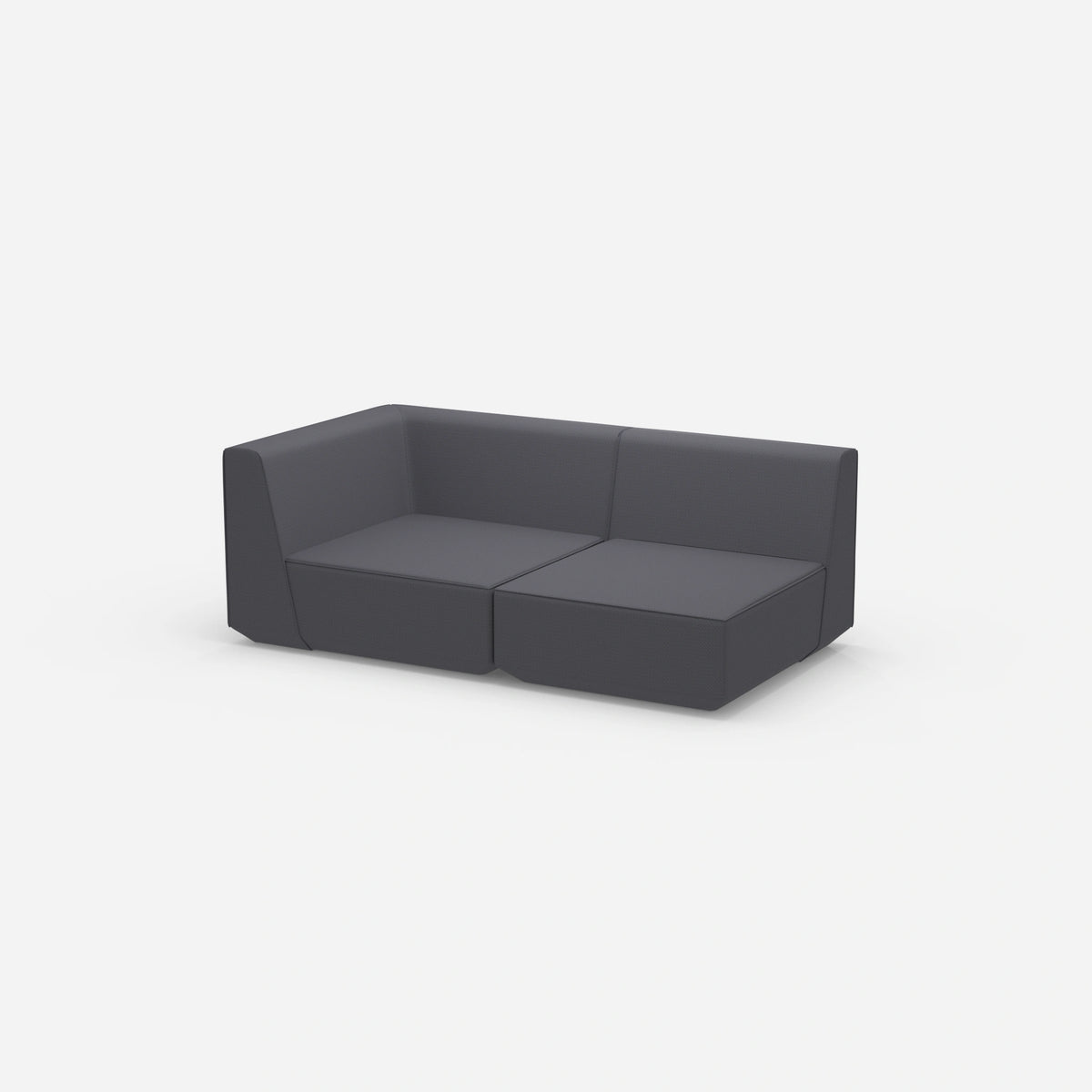Grey modular sofa 180 cm wide | smart | colourful