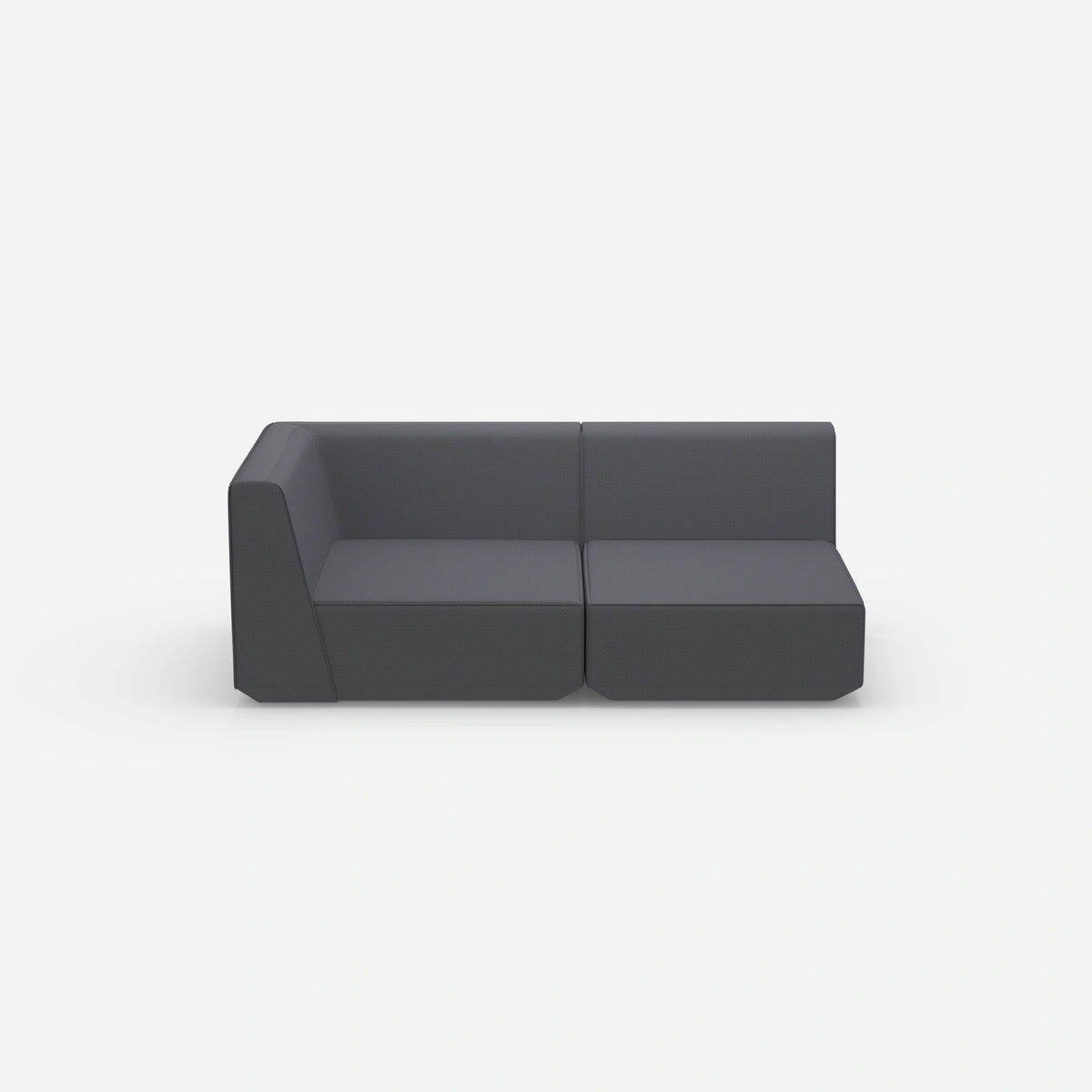 Graues Modulsofa 180 cm breit | smart | farbenfroh