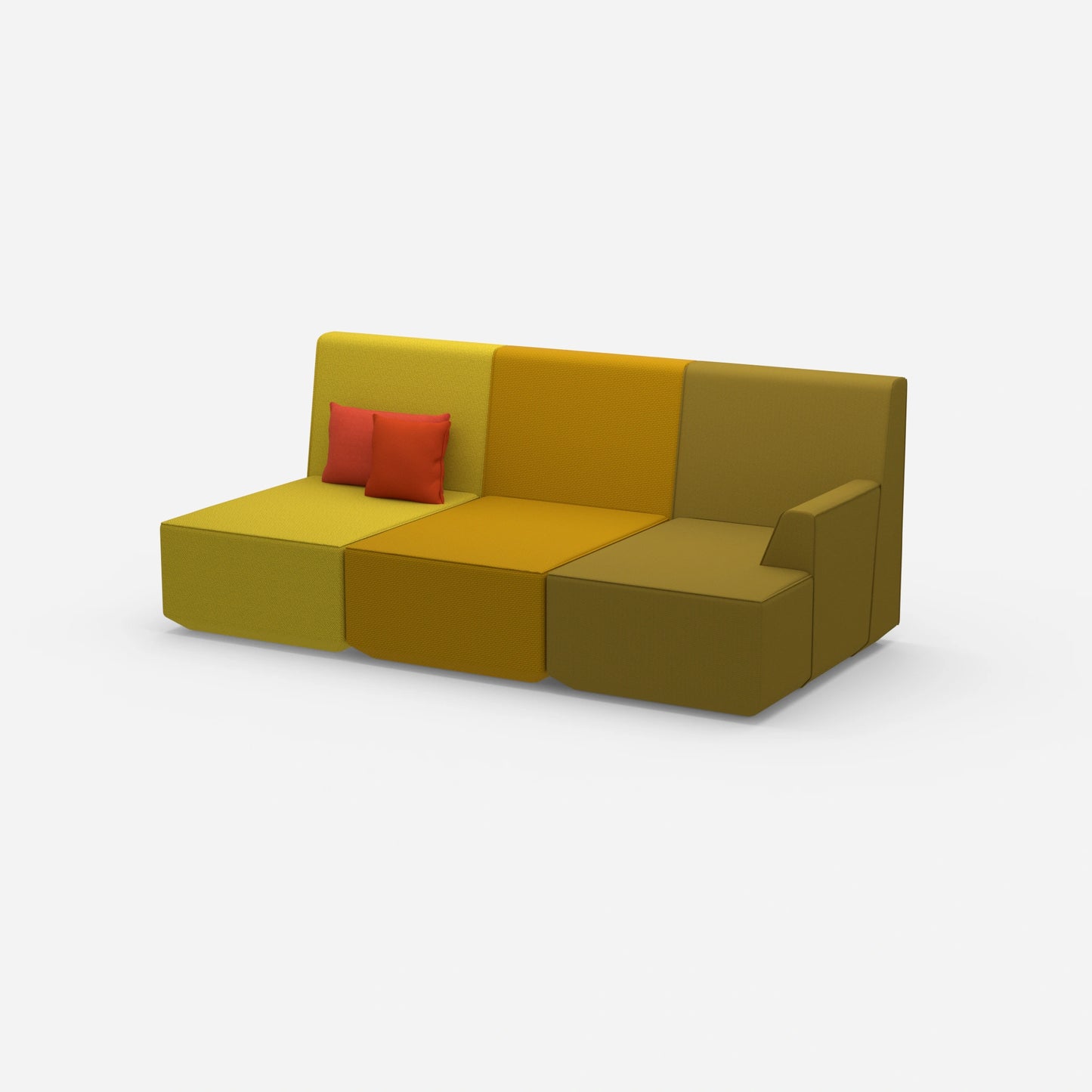 Heimkino Sofa 3 Sitzer von der Seite