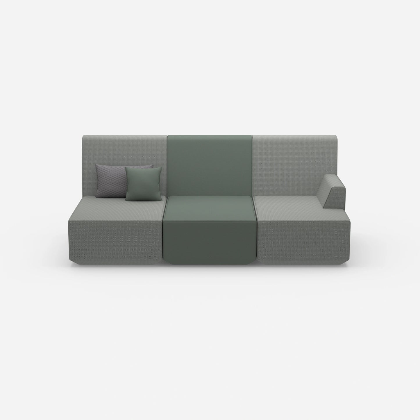 Heimkino Sofa 3 Sitzer von vorne