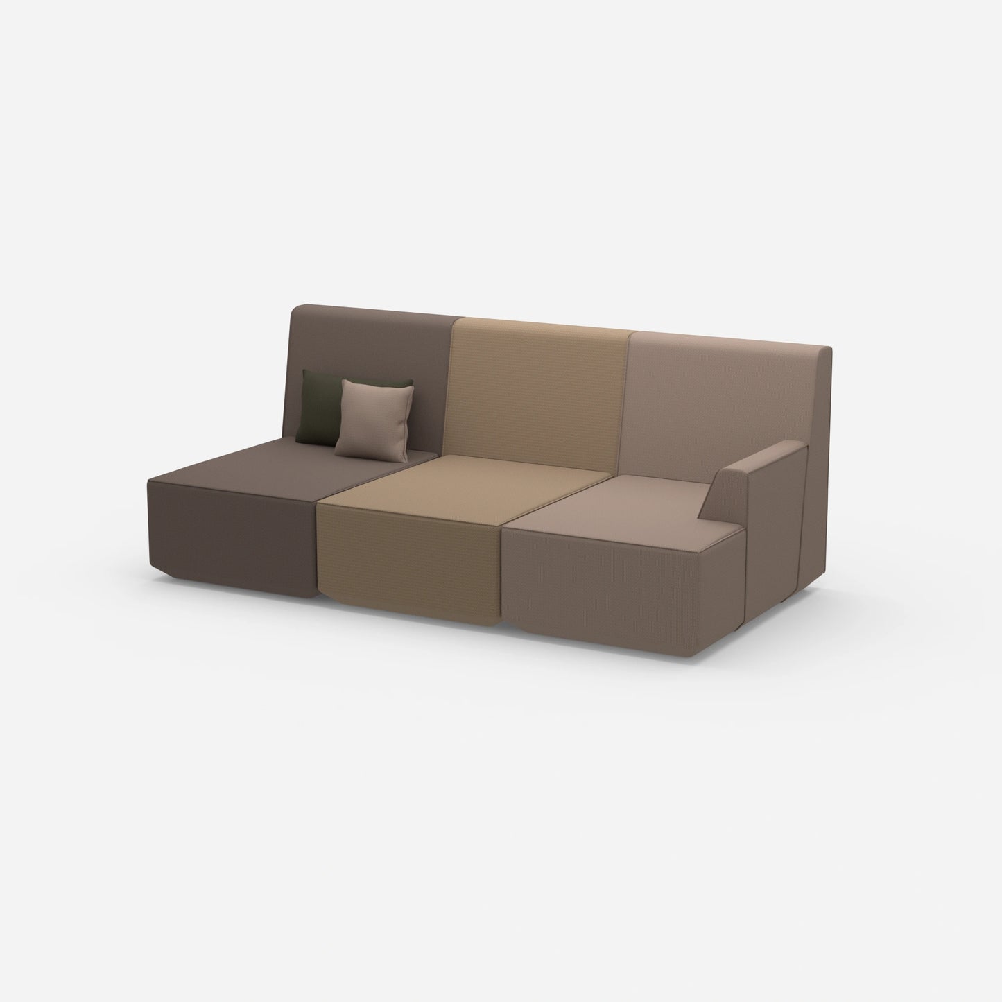 Heimkino Sofa 3 Sitzer von der Seite