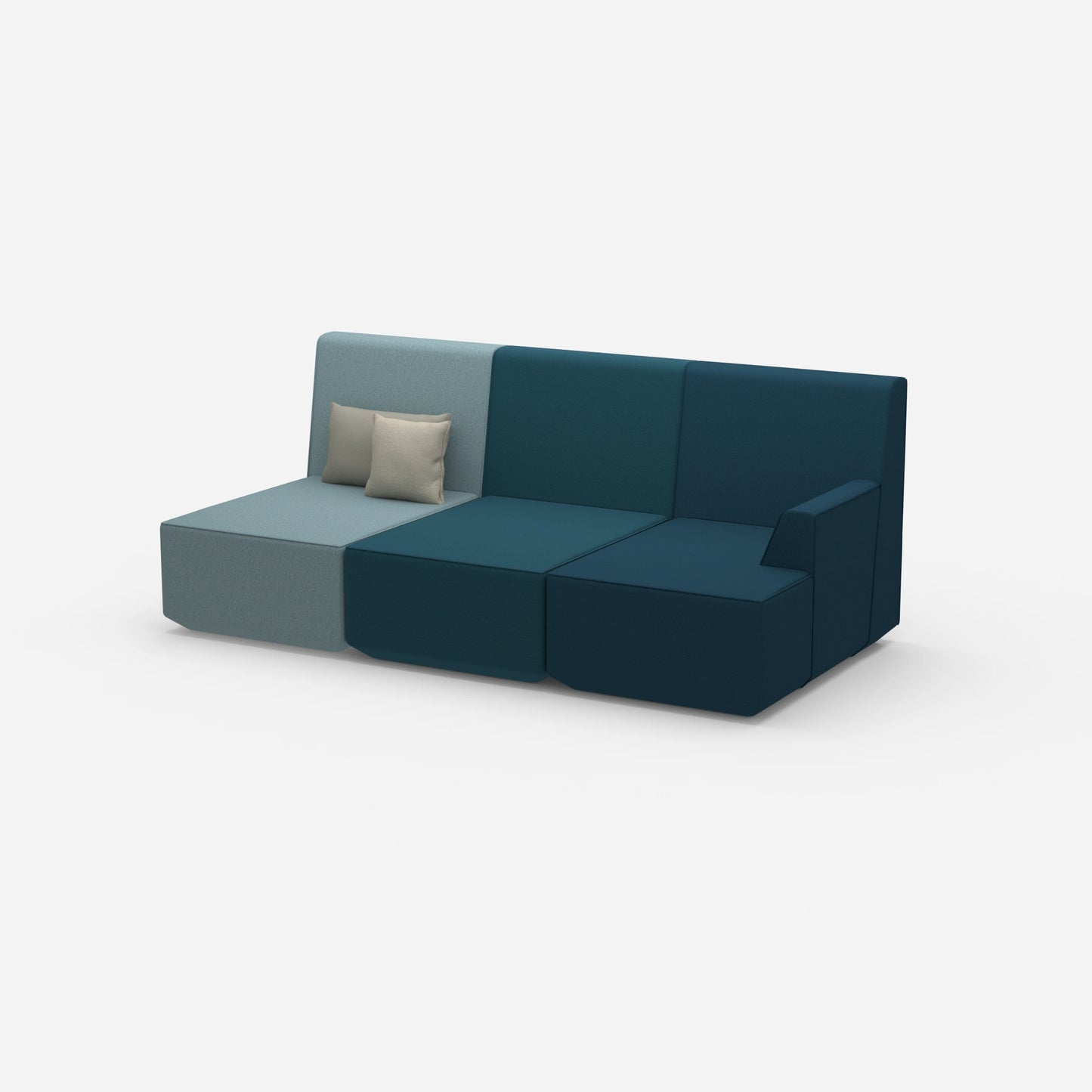 Heimkino Sofa 3 Sitzer von der Seite