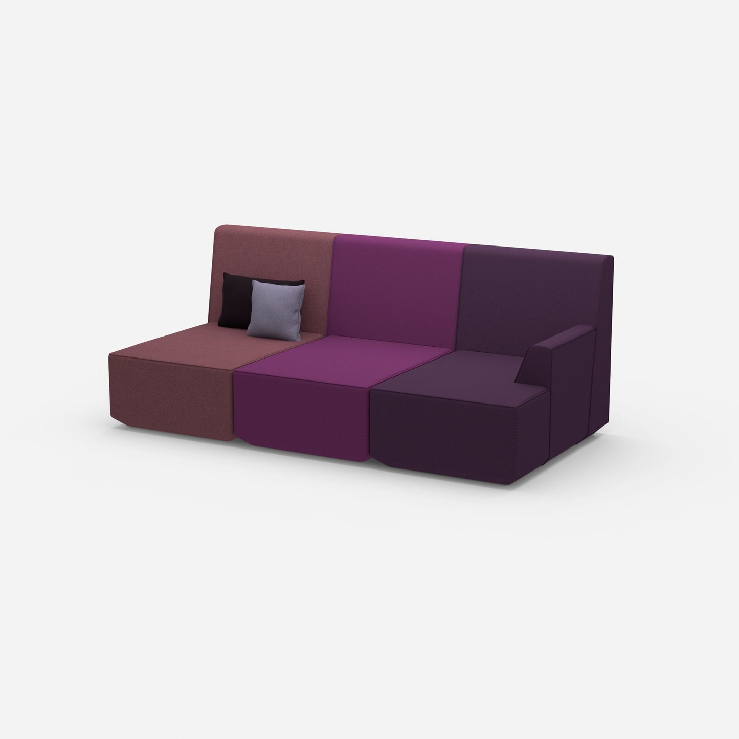 Heimkino Sofa 3 Sitzer von der Seite