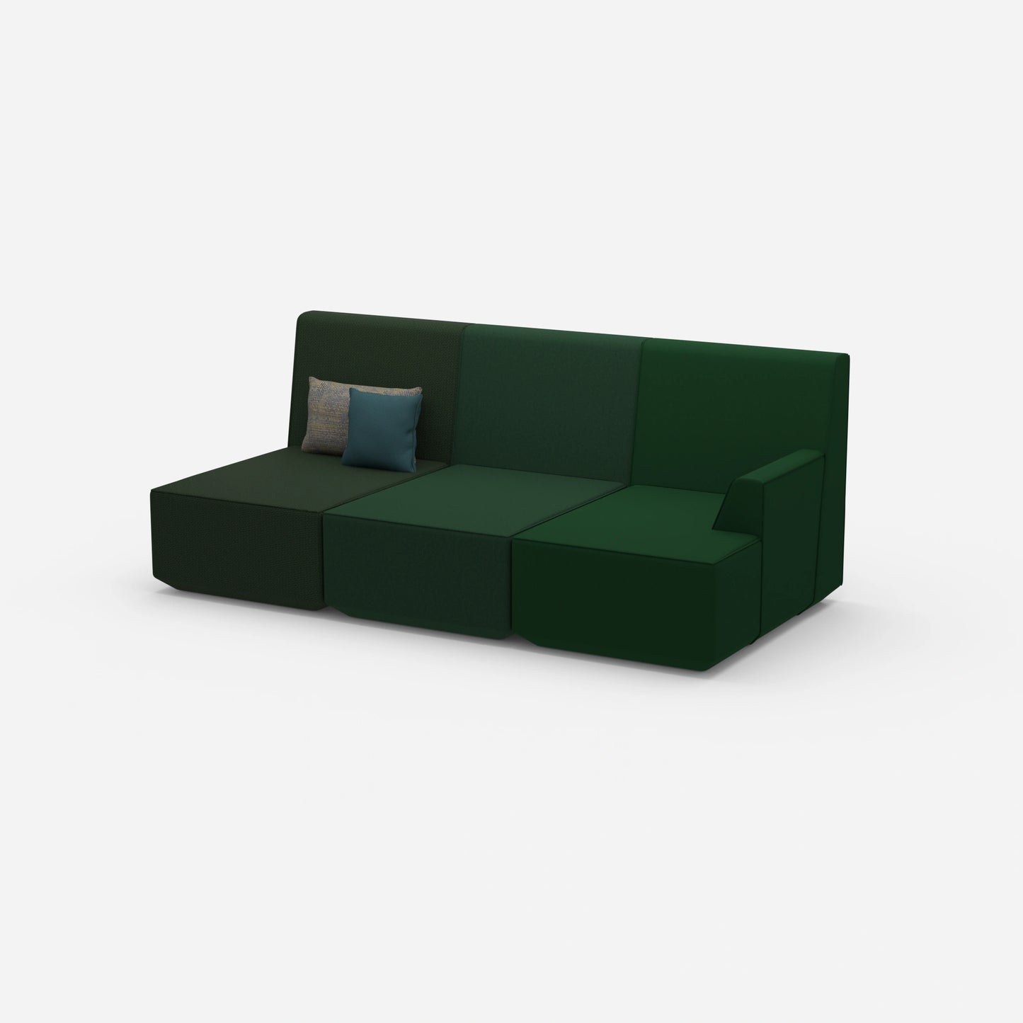 Heimkino Sofa 3 Sitzer von der Seite