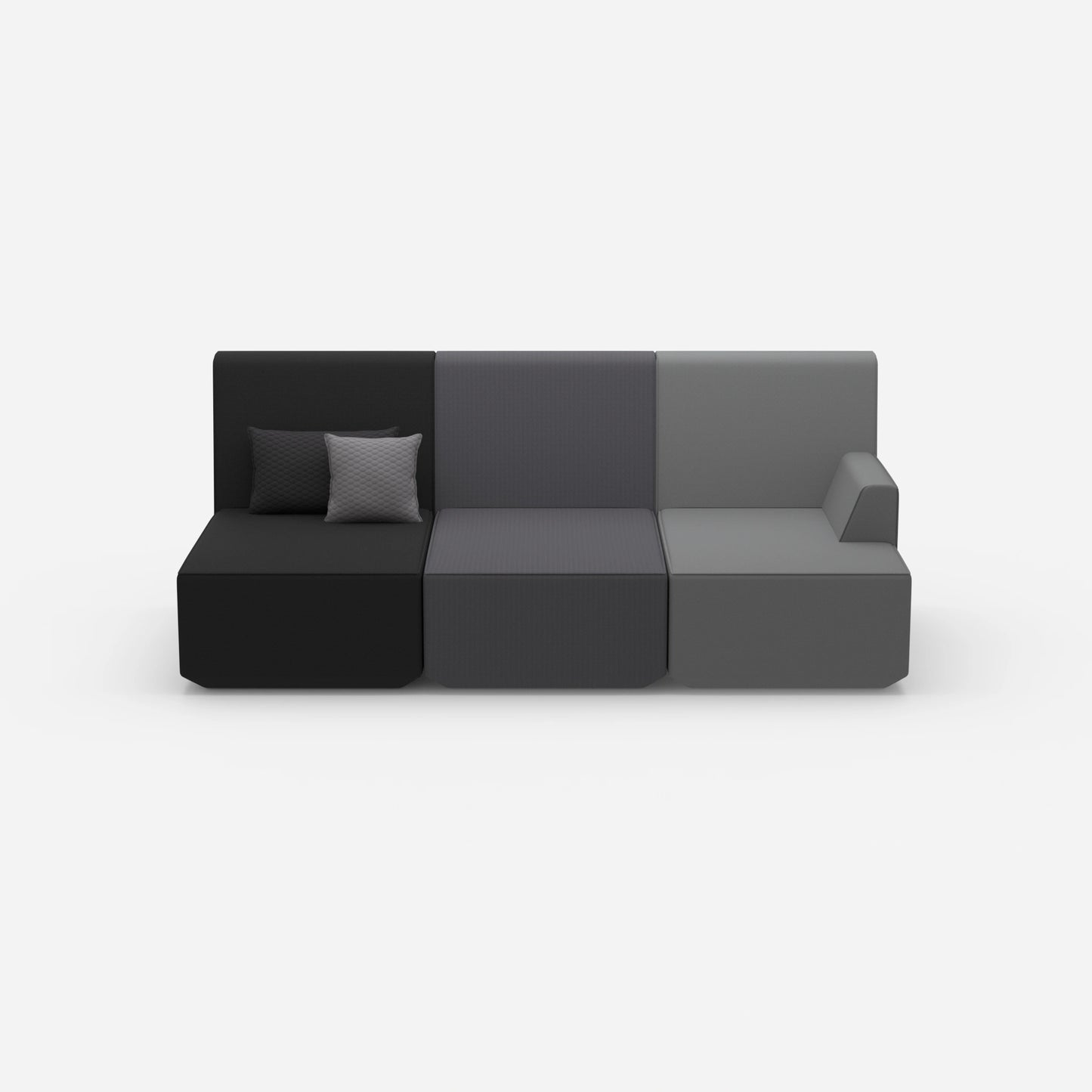 Heimkino Sofa 3 Sitzer von vorne