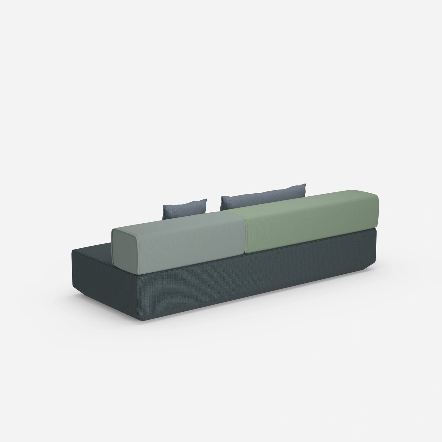 Kleine Schlafcouch von hinten