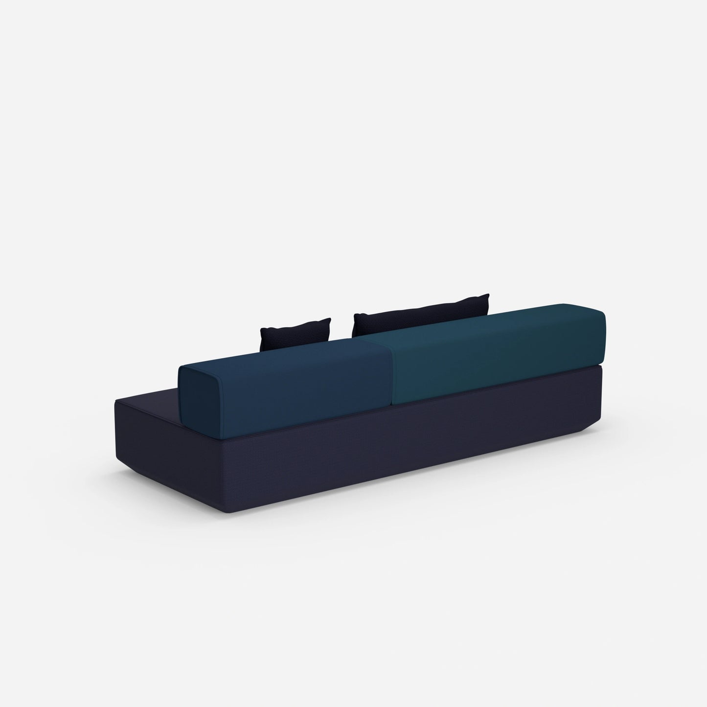 Kleine Schlafcouch von hinten