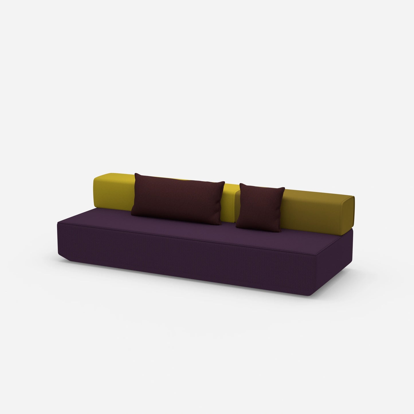 Kleine Schlafcouch von der Seite