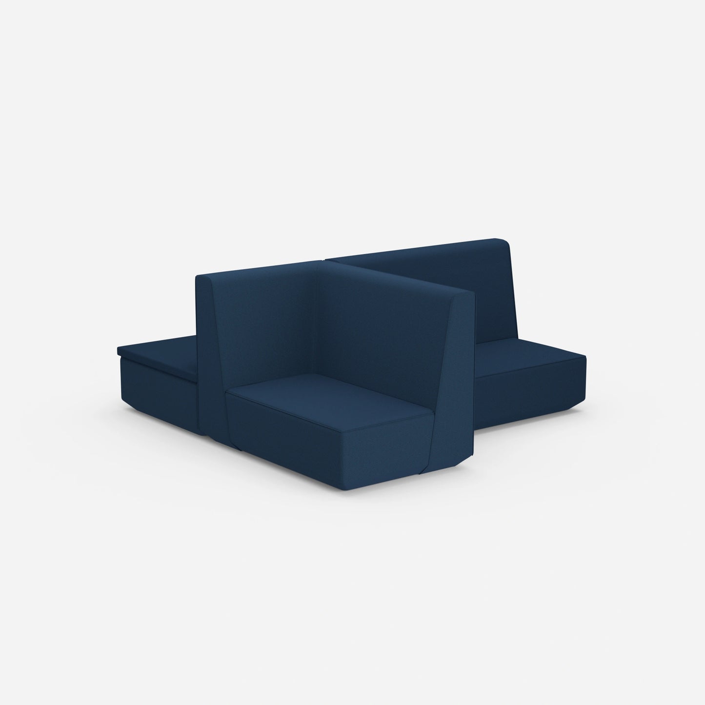 Kompaktes Schlafsofa von hinten