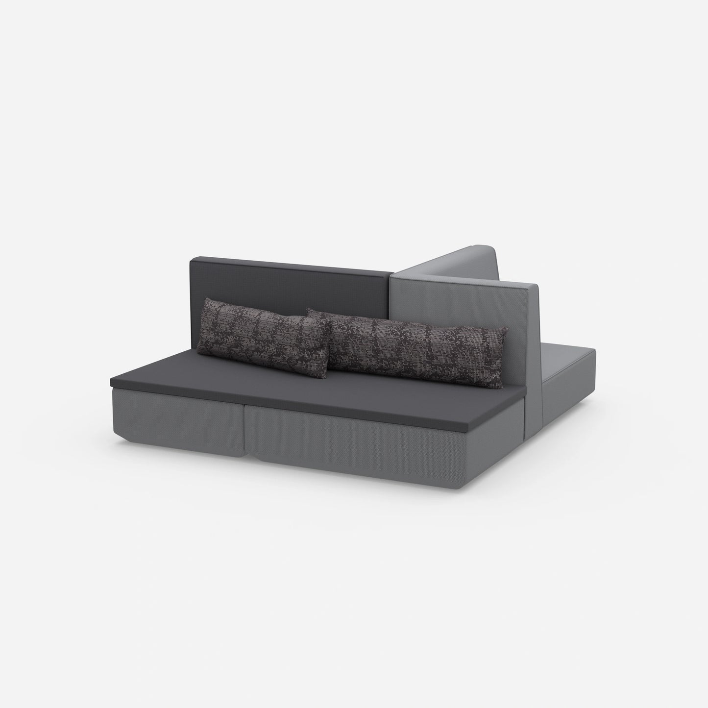 Kompaktes Schlafsofa von der Seite