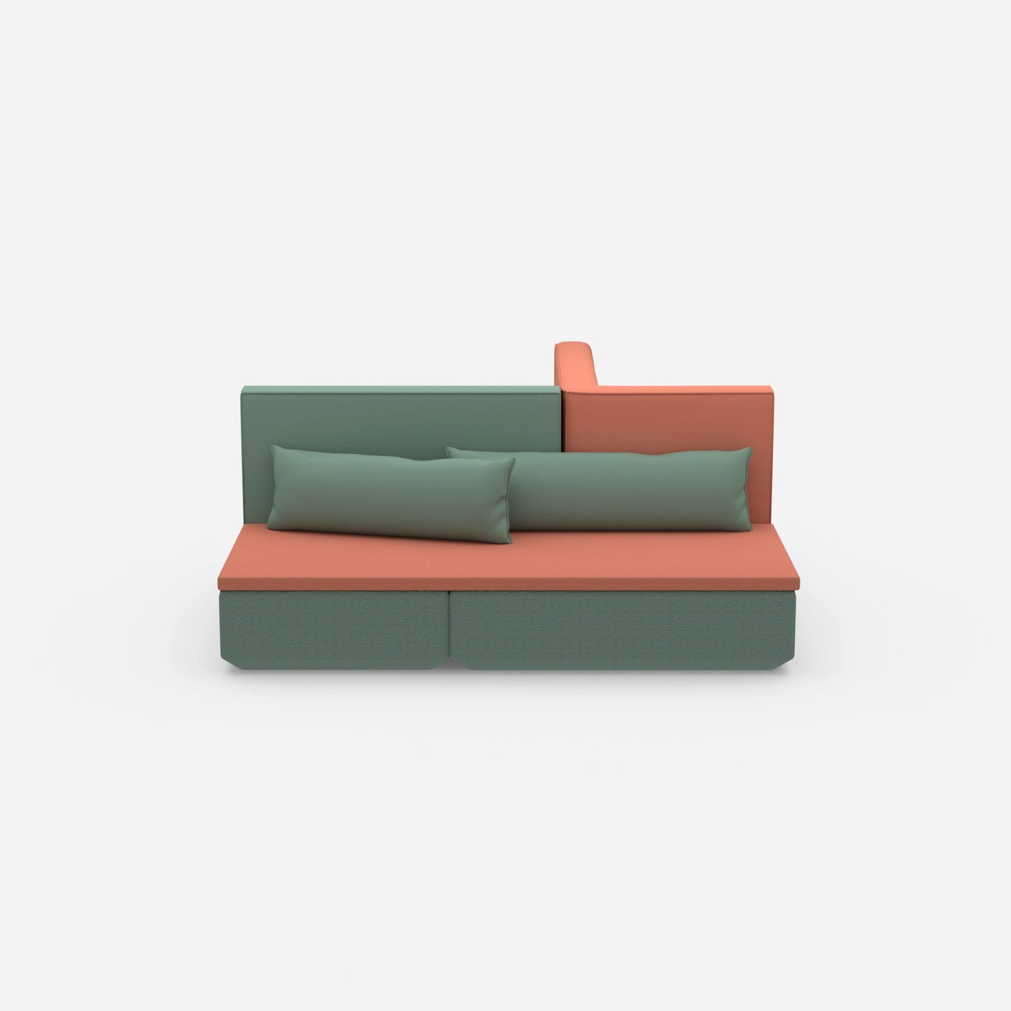 Kompaktes Schlafsofa von vorne