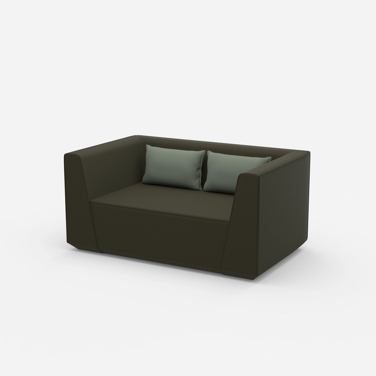 Loveseat Sessel modern von der Seite