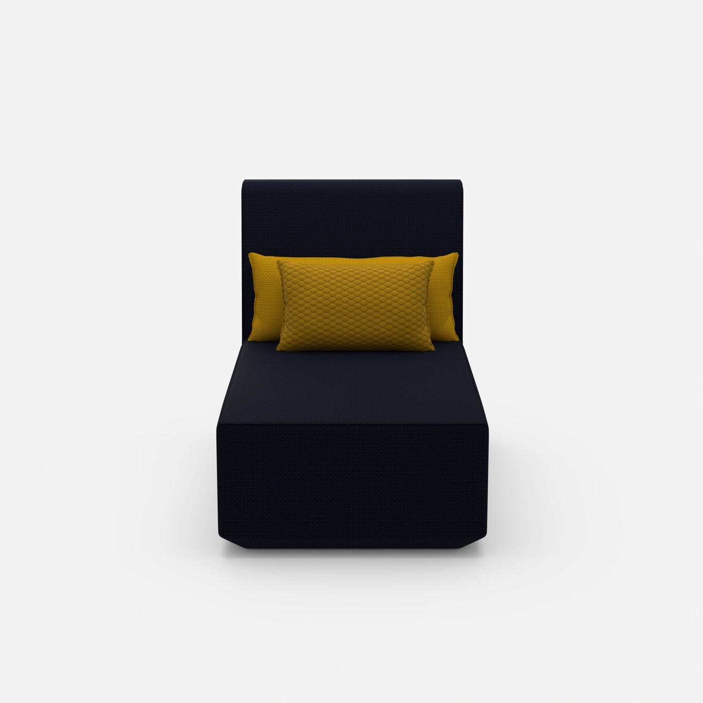 Moderne Design-Recamiere von vorne