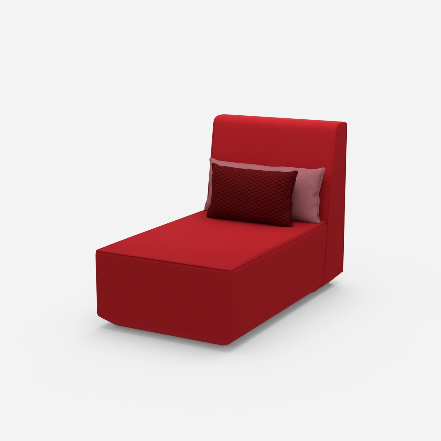 Moderne Design-Recamiere von der Seite