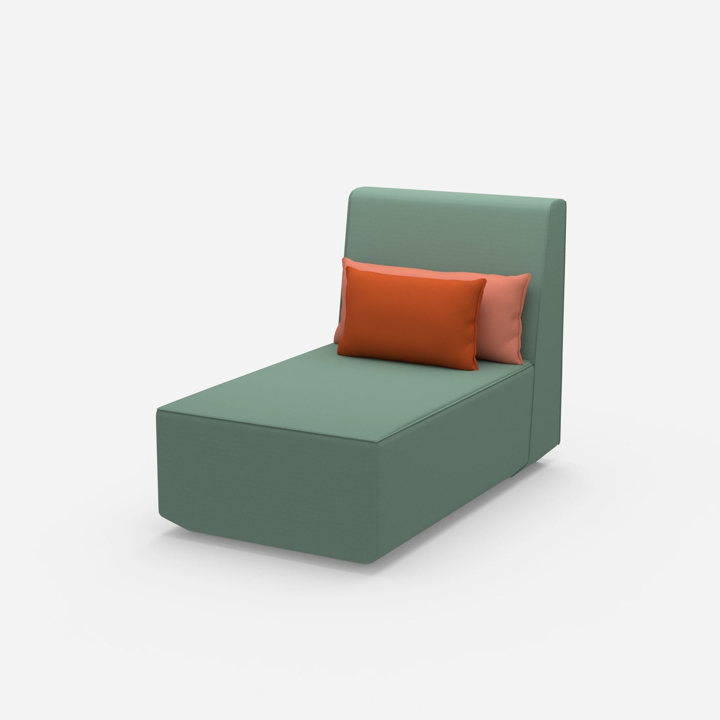 Moderne Design-Recamiere von der Seite