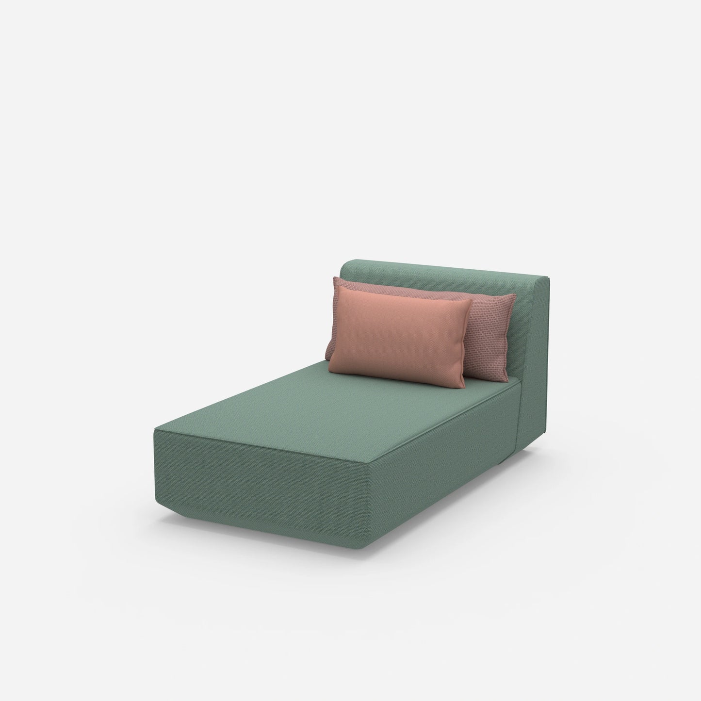 Moderne Recamiere von der Seite