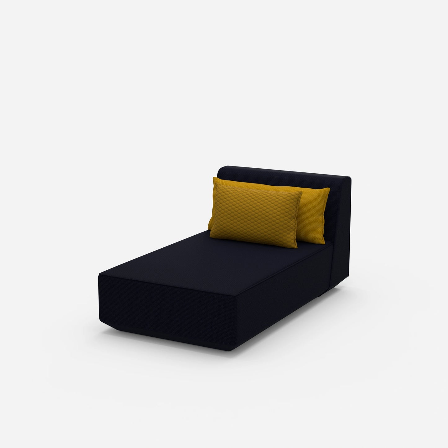 Moderne Recamiere von der Seite