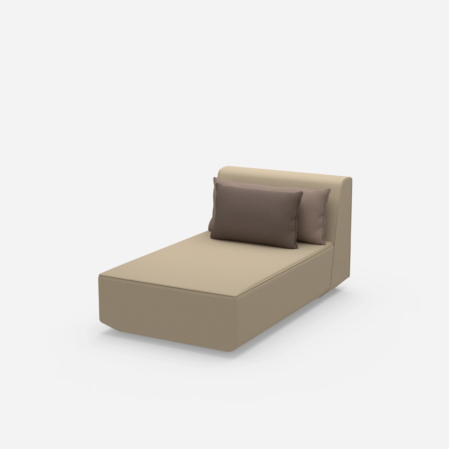 Moderne Recamiere von der Seite