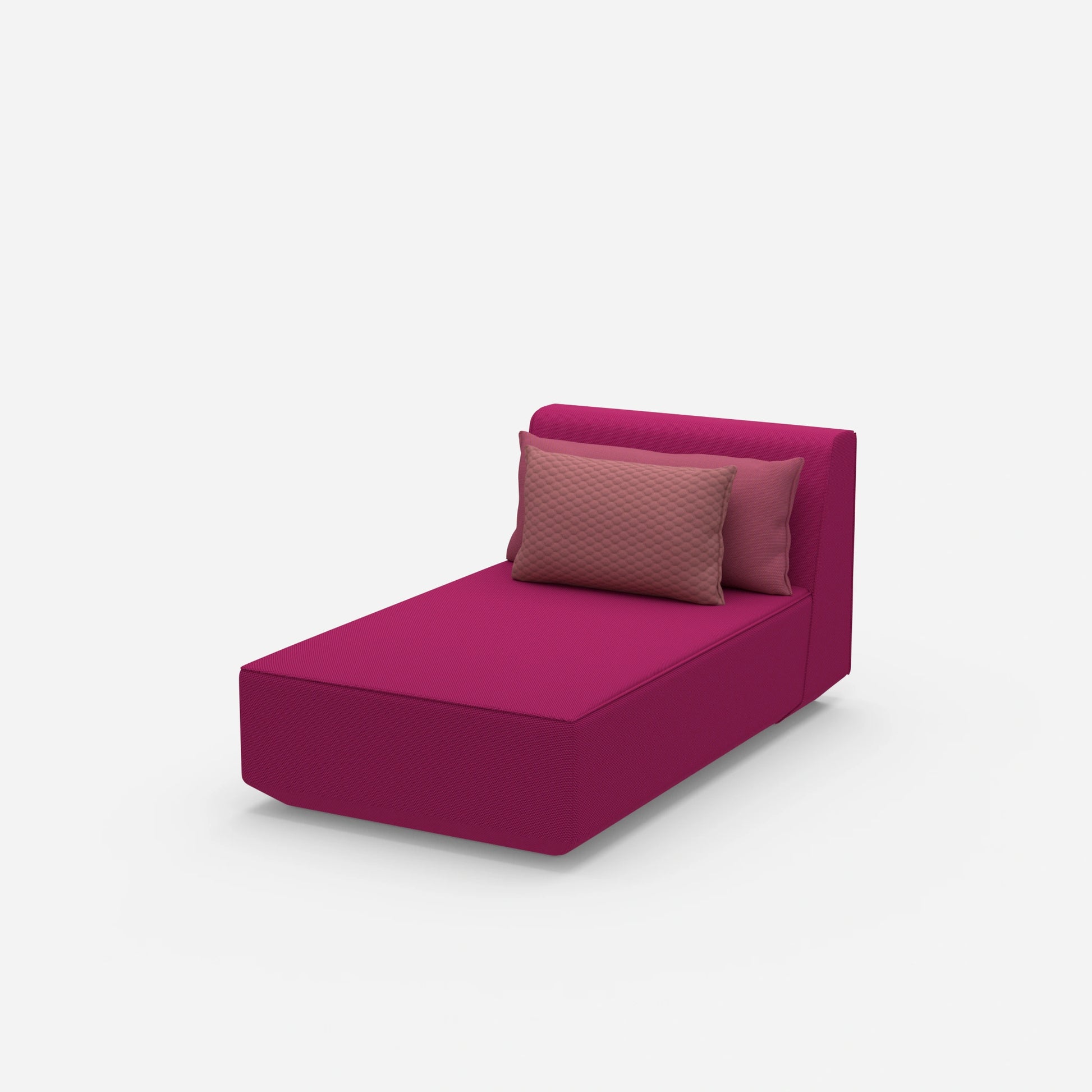 Moderne Recamiere von der Seite